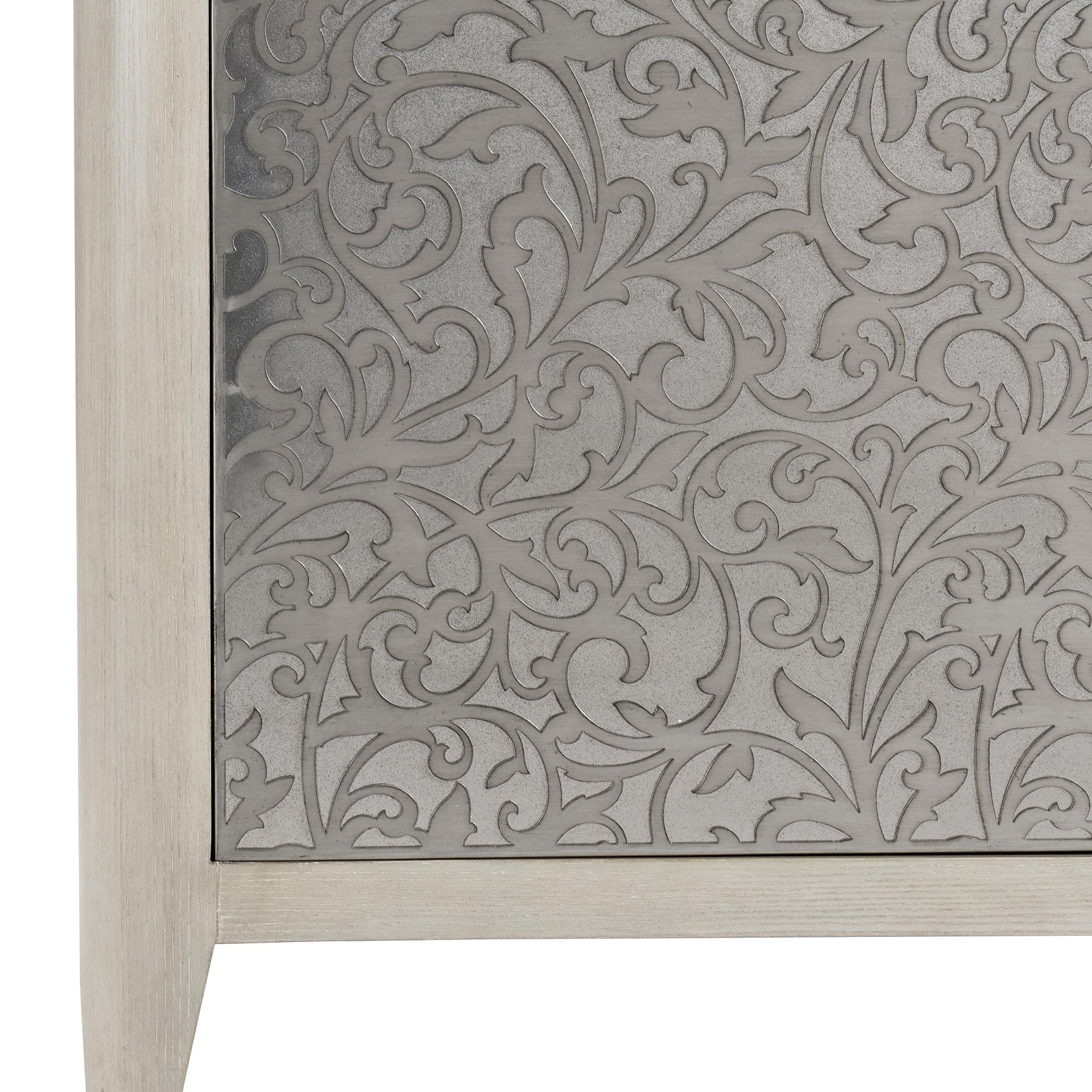 Cornelia Glazed Stainless Steel/Nebbia Buffet - Ornate Home