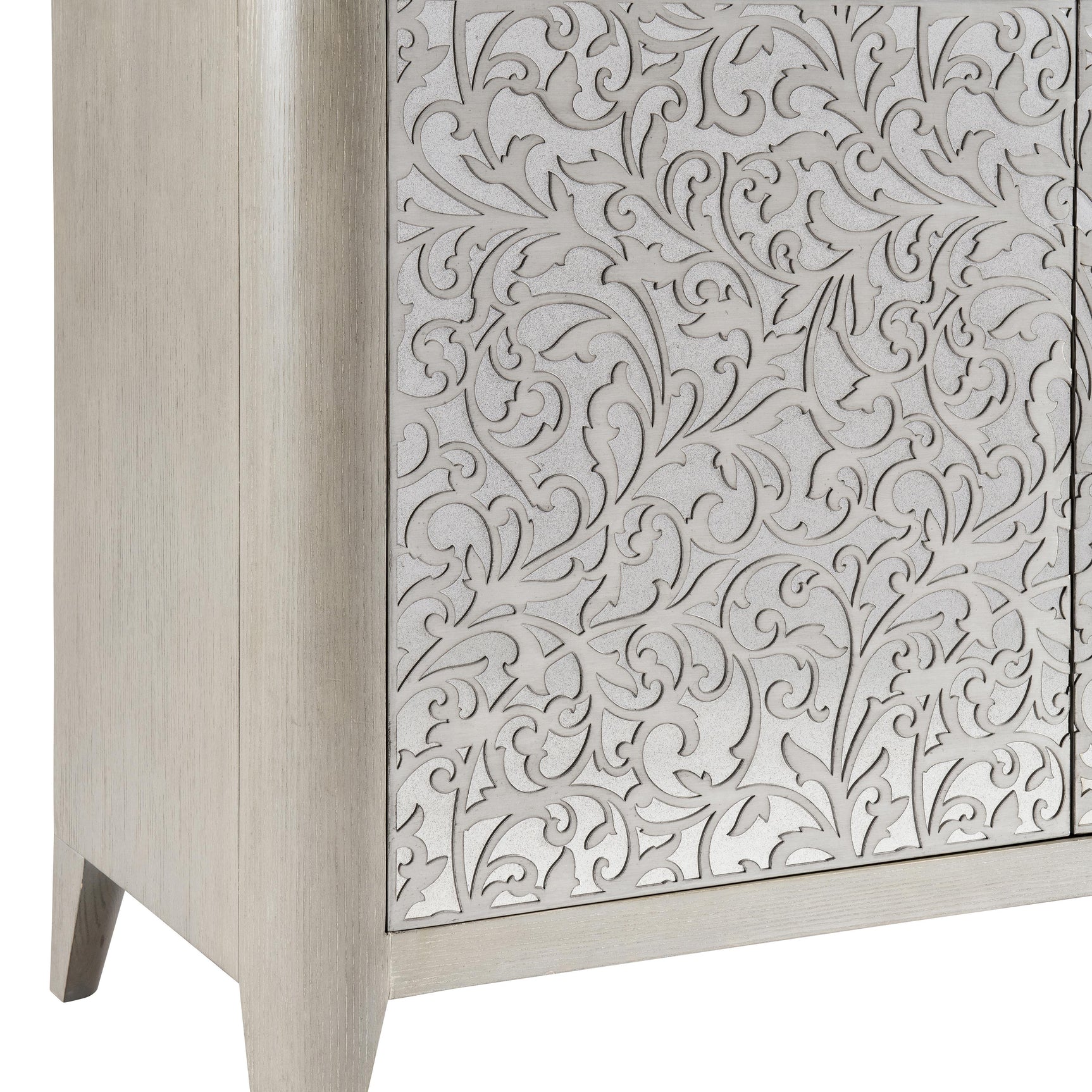 Cornelia Glazed Stainless Steel/Nebbia Buffet - Ornate Home