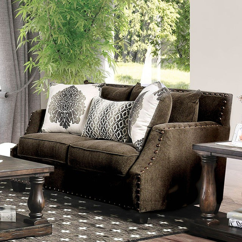Cornelia Light Brown Loveseat - Ornate Home