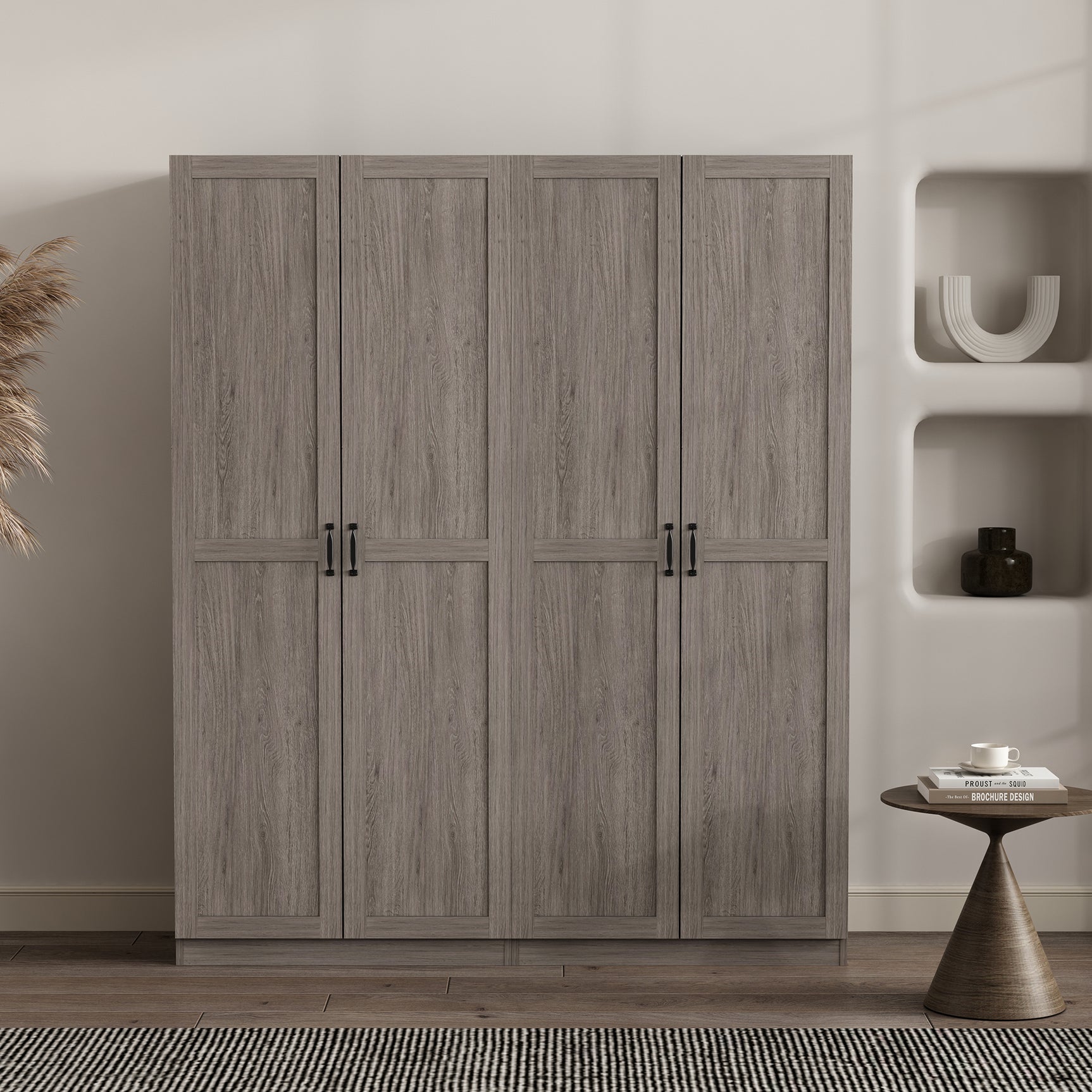 Cornelia Storage Closet 1.0 in Grey (set of 2) - Ornate Home