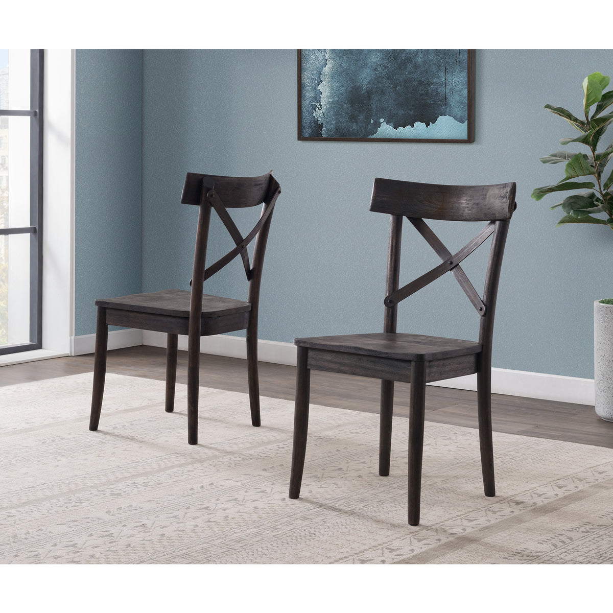 Coronado Chocolate Side Chair (Set of 2) - Ornate Home