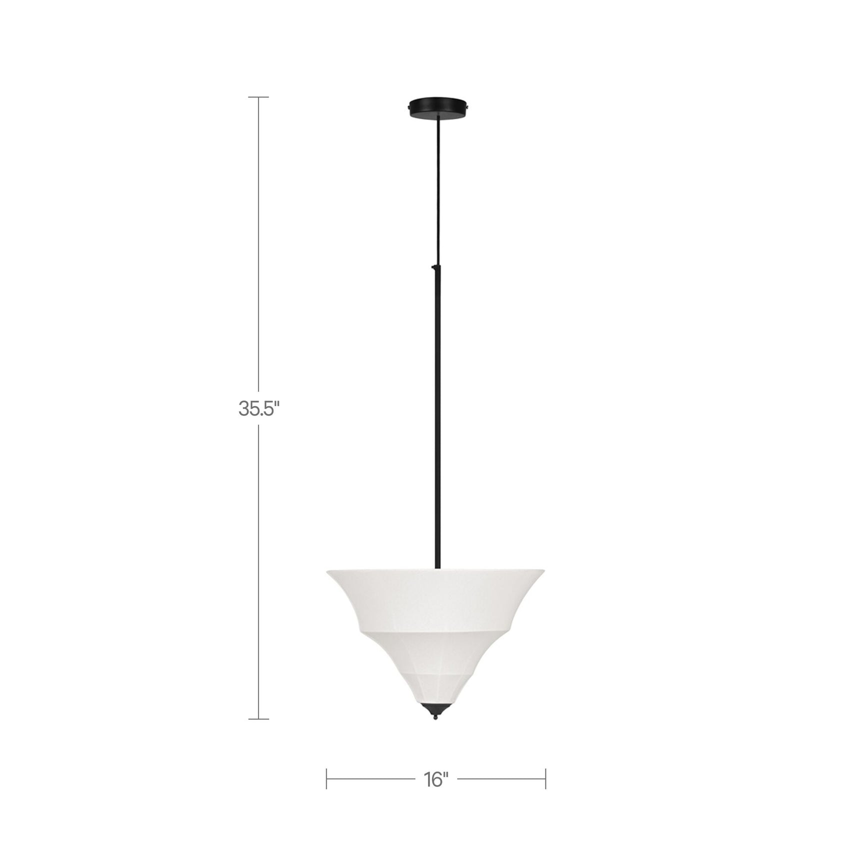 Corrina White Small Pendant Lamp - Ornate Home