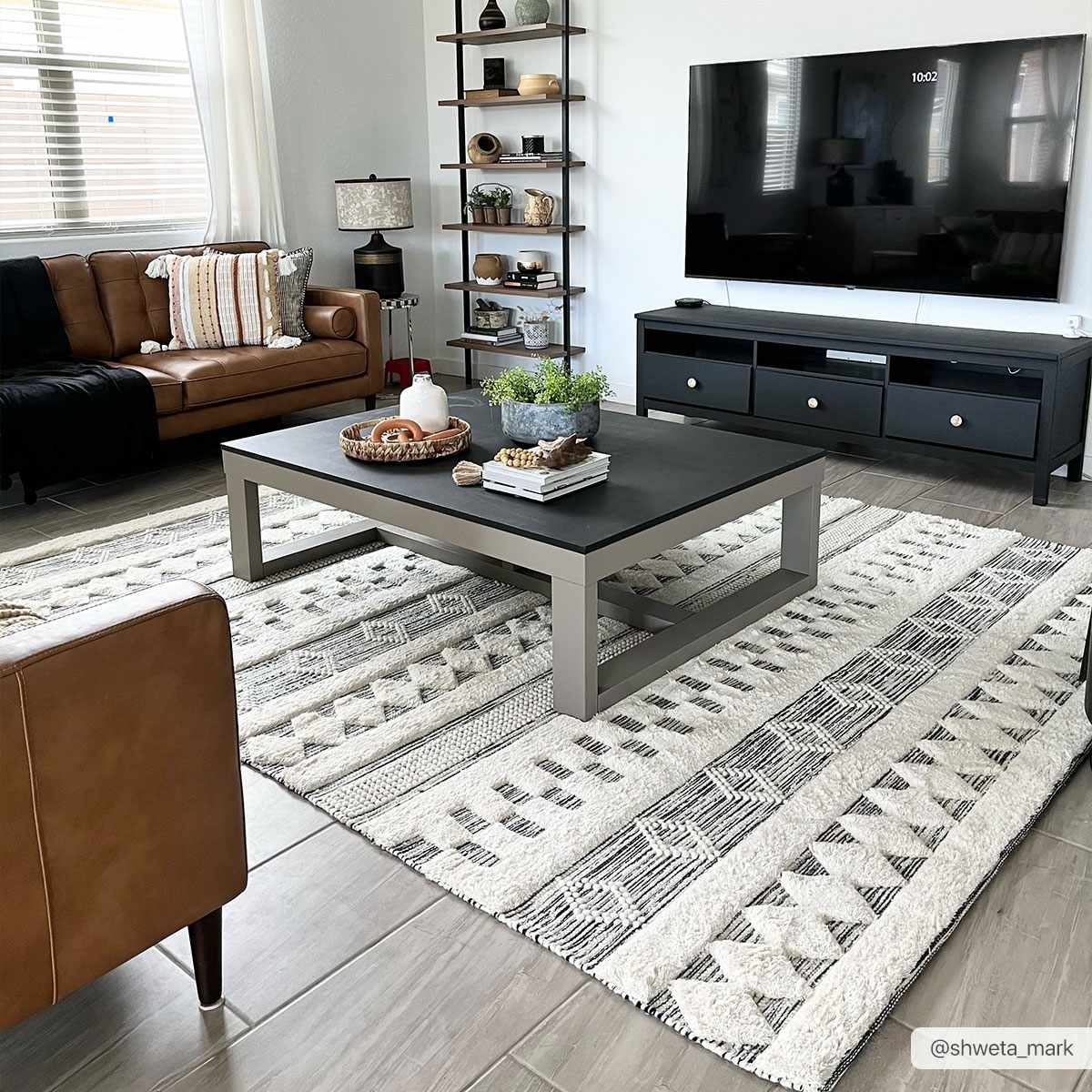 Corry Cream&Black Wool Rug - Clearance - Ornate Home