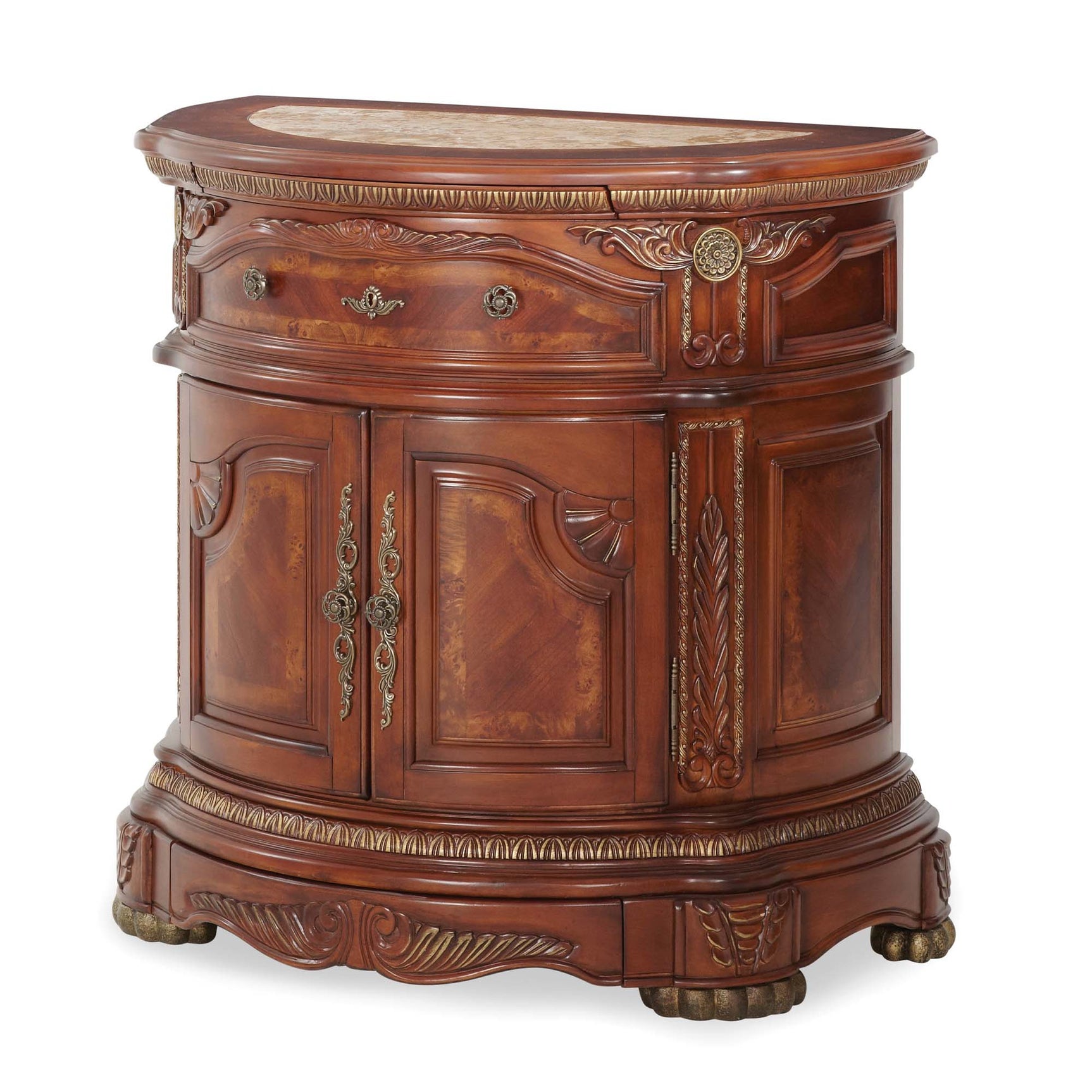Cortina Honey Walnut Bedside Chest - Ornate Home