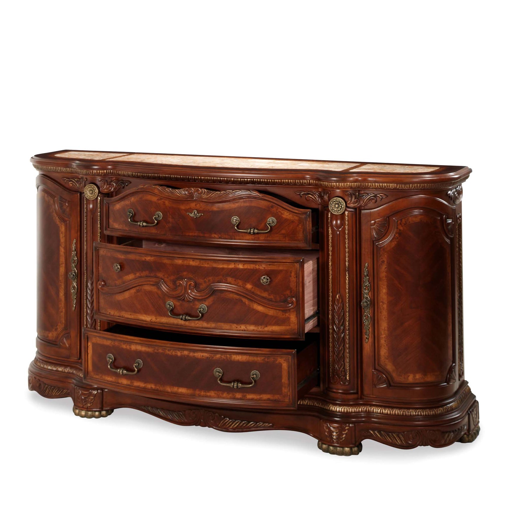 Cortina Honey Walnut Dresser - Ornate Home