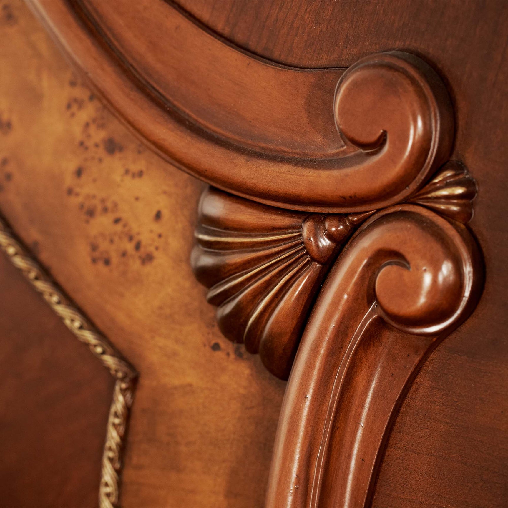 Cortina Honey Walnut/Quarry Cal. King Sleigh Bed - Ornate Home