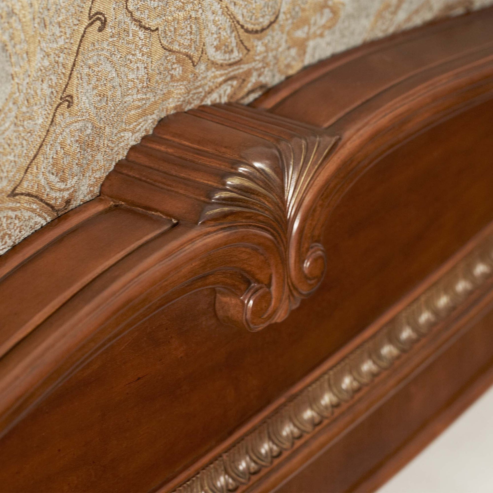 Cortina Honey Walnut/Quarry Cal. King Sleigh Bed - Ornate Home