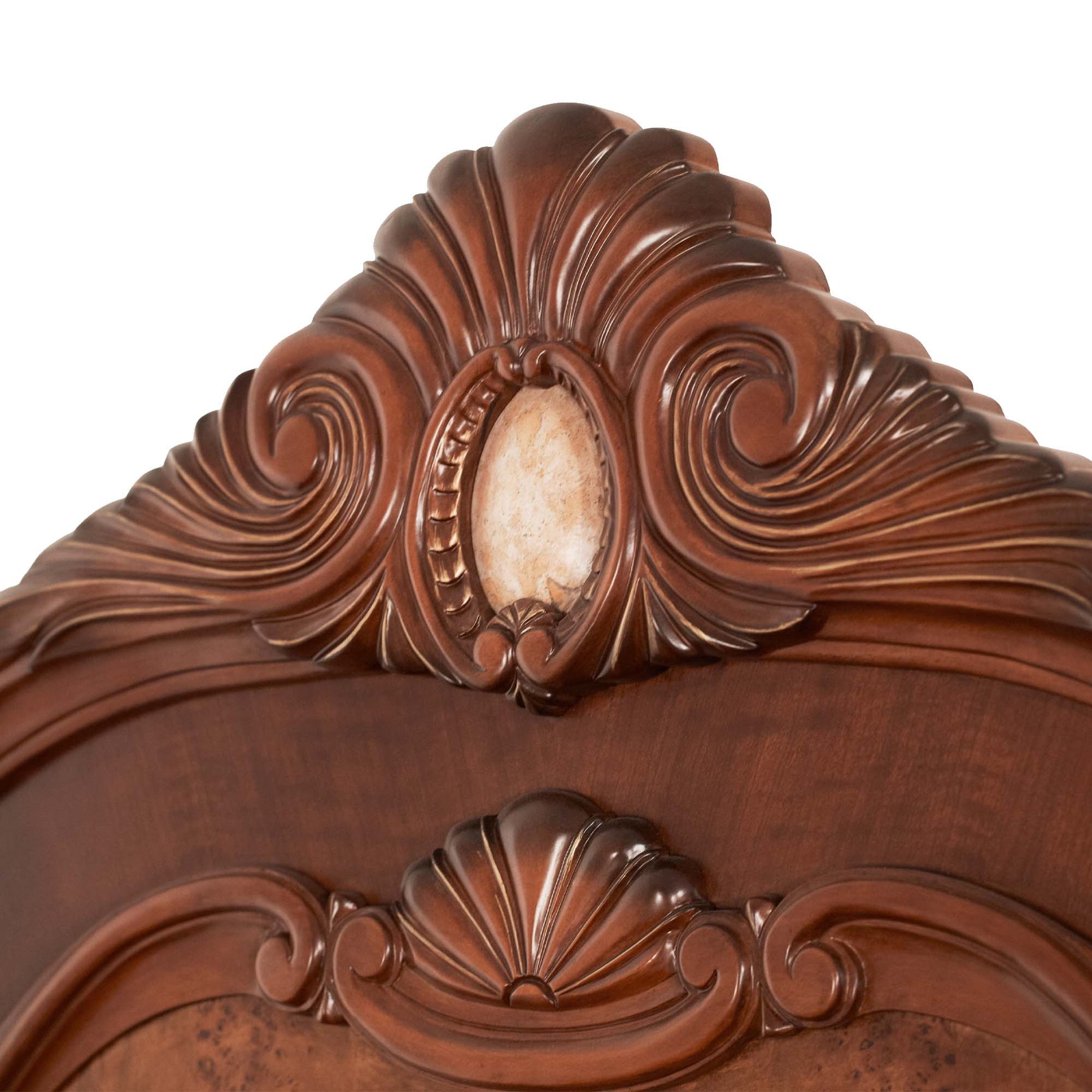 Cortina Honey Walnut/Quarry Cal. King Sleigh Bed - Ornate Home