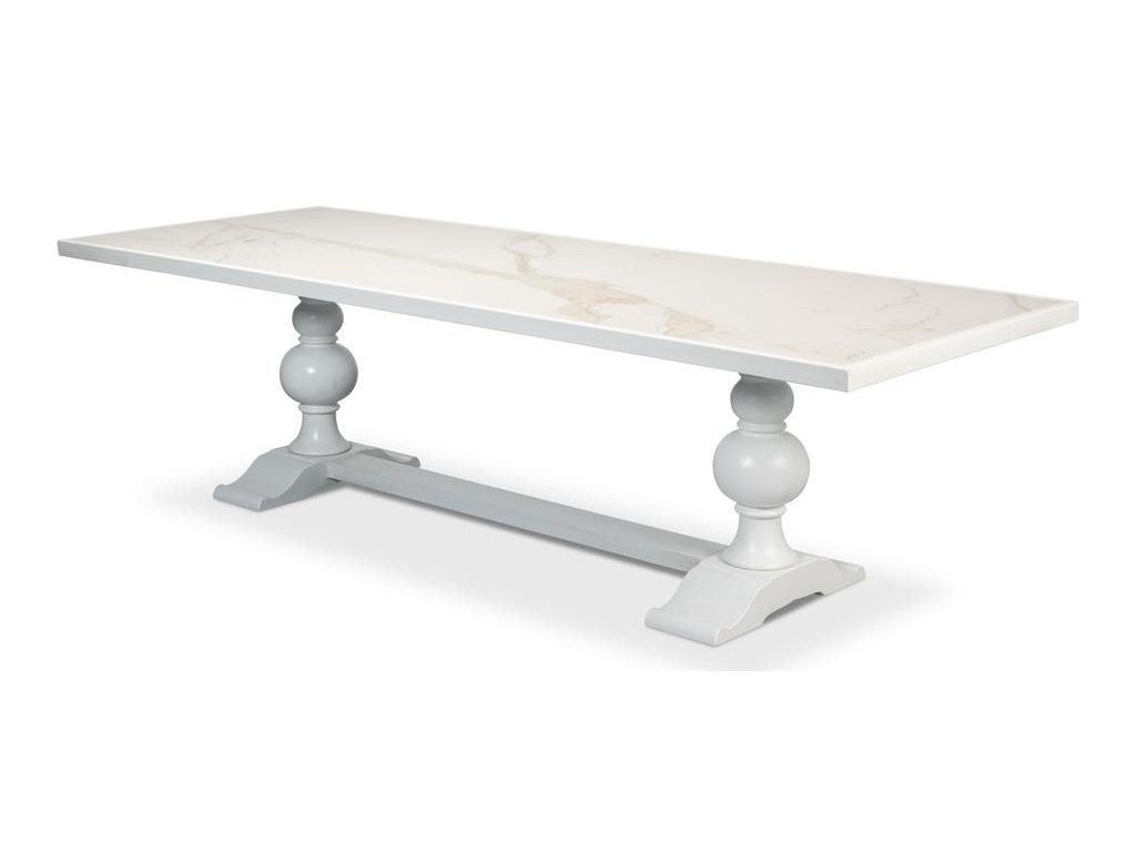 Cortina White Rectangular Dining Table - Ornate Home