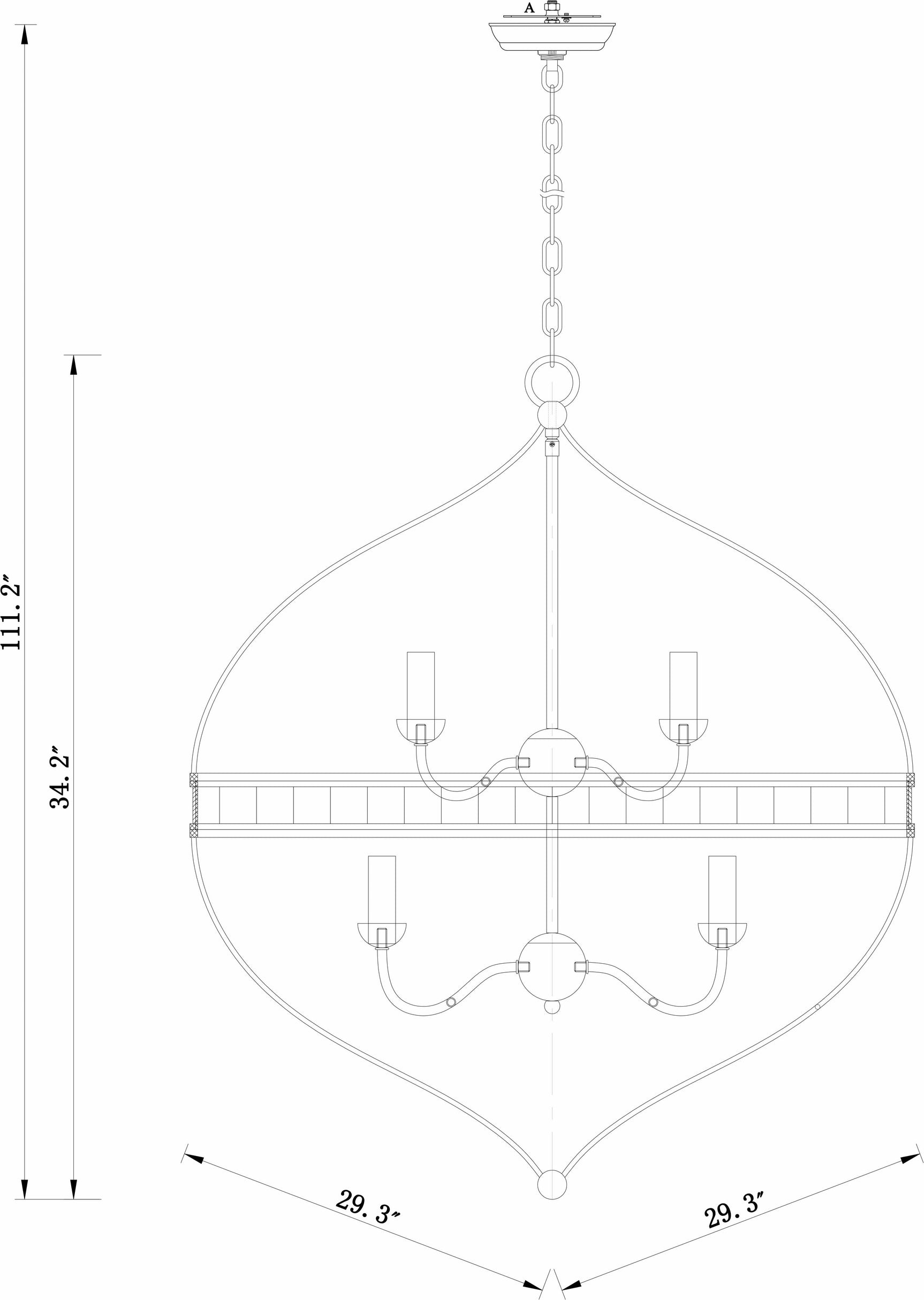 Corunna Ceiling Light - Clearance - Ornate Home