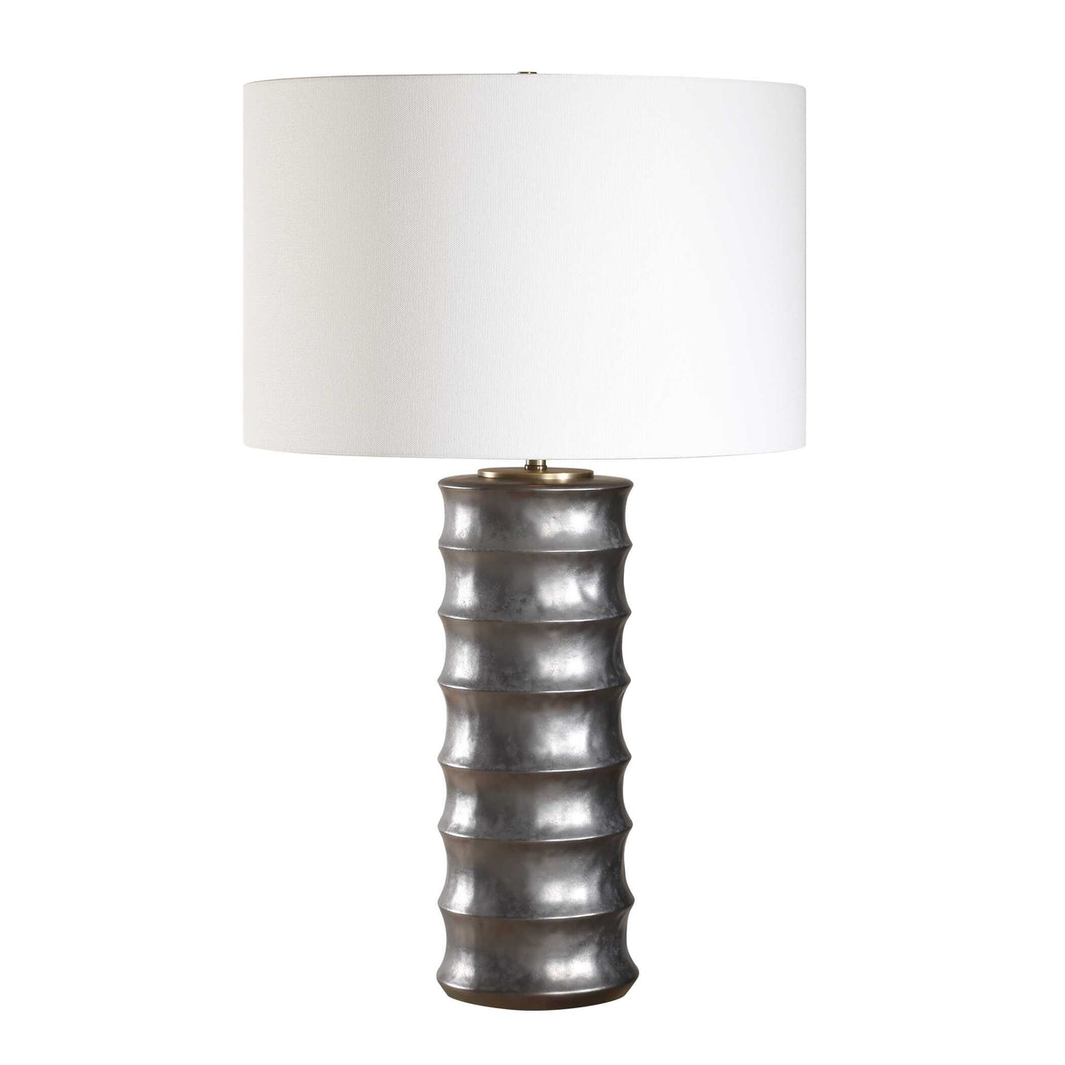 Corvair Black/Bronze Scalloped Table Lamp - Ornate Home