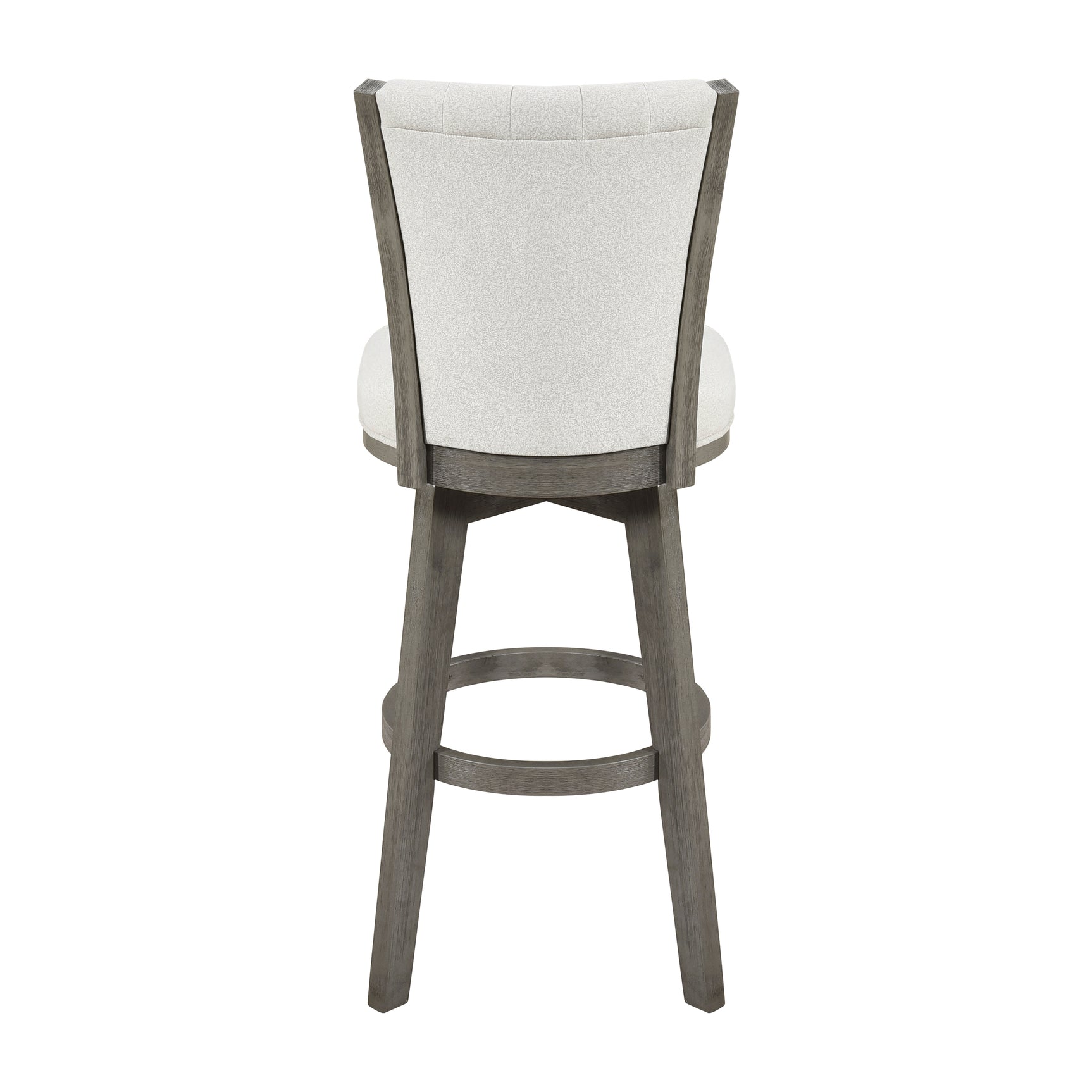 Corvallis Beige/Brushed Gray Swivel Pub Height Chair - Ornate Home