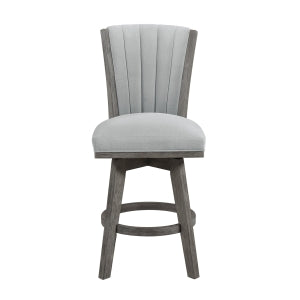 Corvallis Gray Swivel Counter Height Chair (Set of 2) - Ornate Home