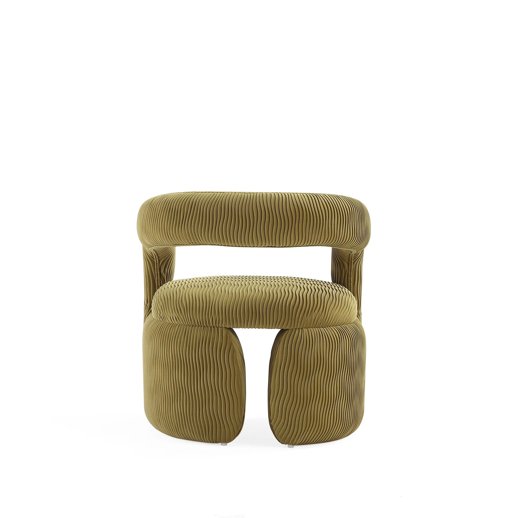 Corvette Dining Chairs in Olive Green (set of 2) - Ornate Home