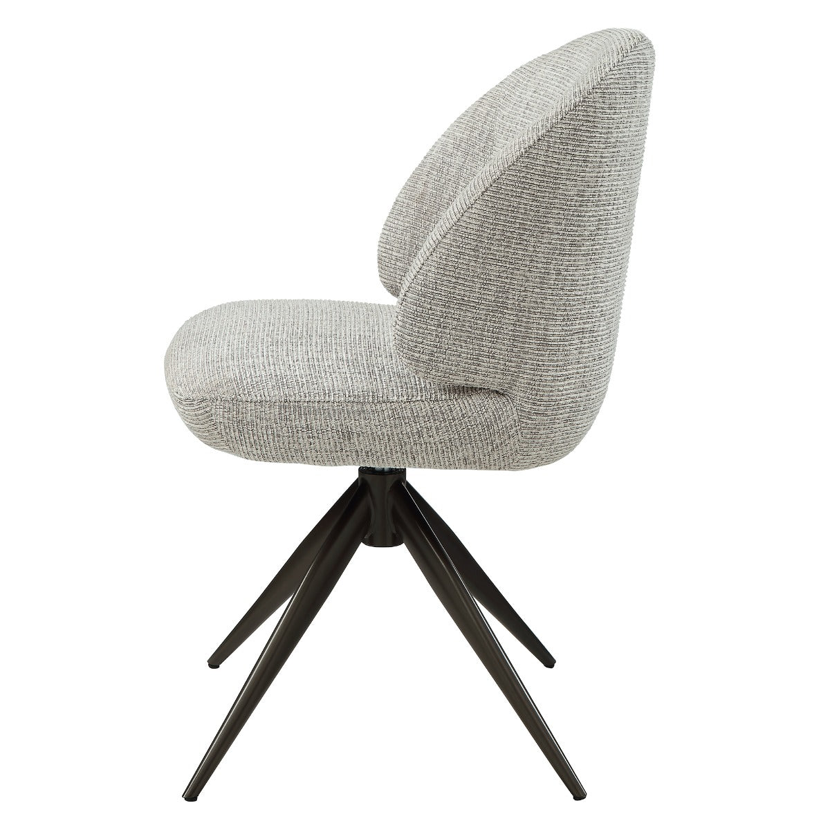 Corwin Gray Side Chair W/Swivel (Set-2)