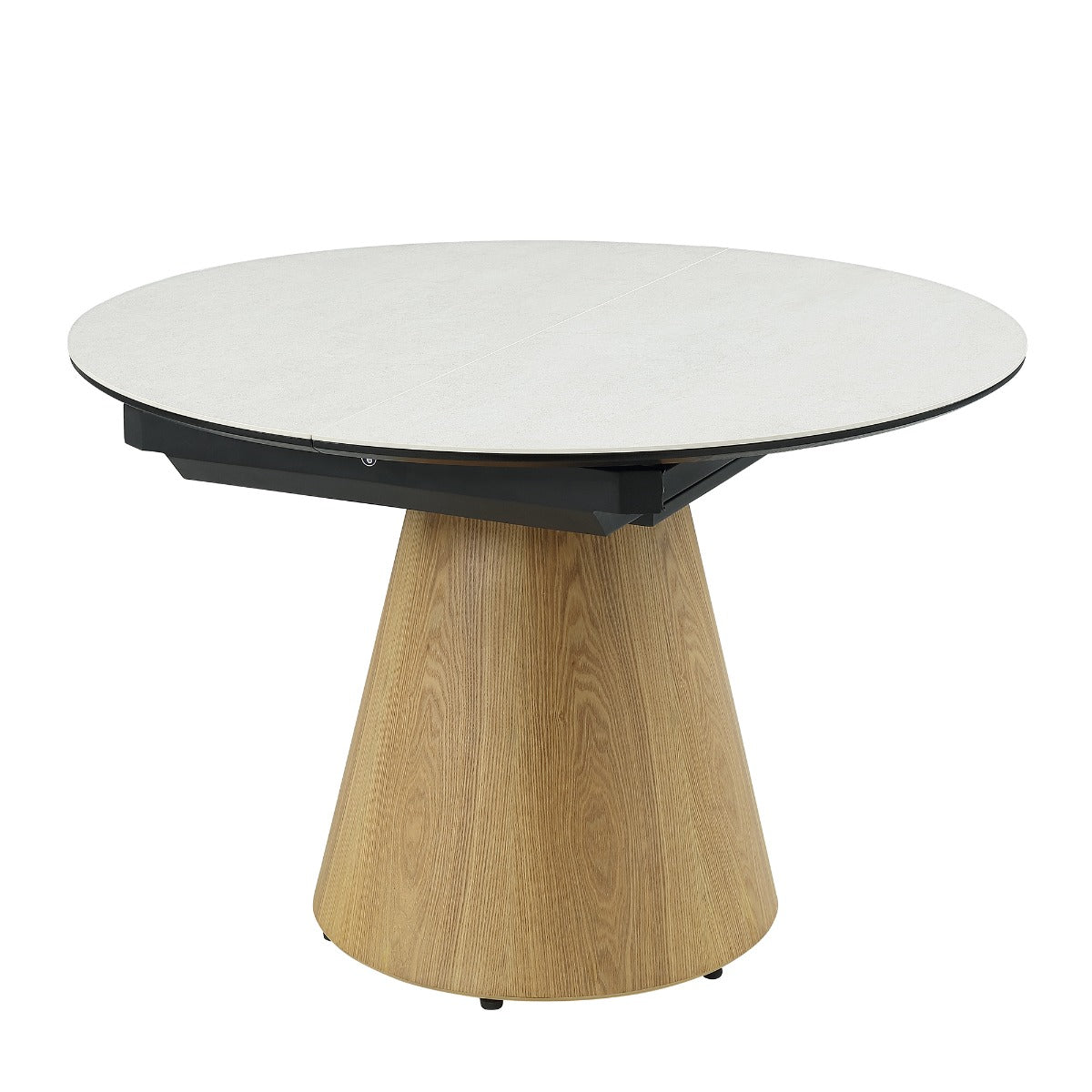 Corwin Natural Round Dining Table W/Ceramic Top