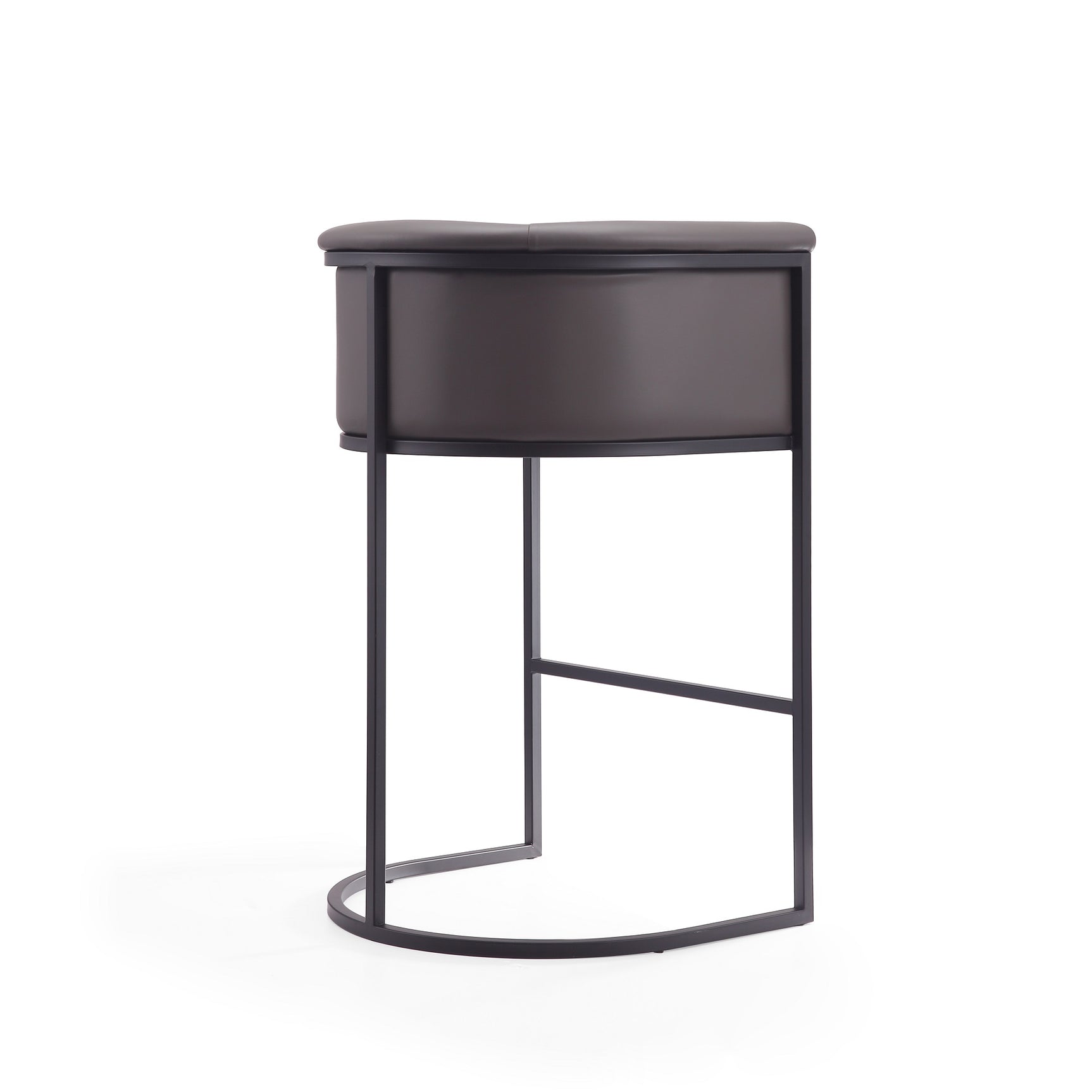 Cosmopolitan Barstool in Pebble and Black (set of 2) - Ornate Home