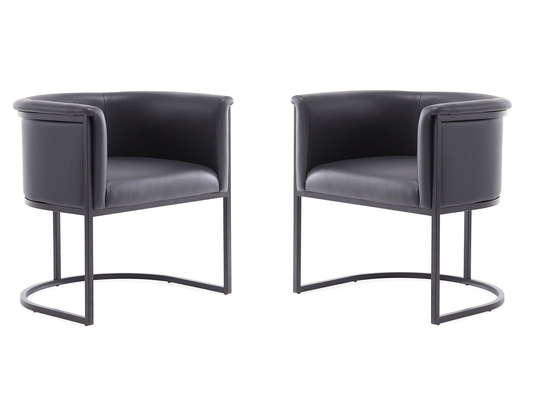 Cosmopolitan Dining Chair in Black (set of 2) - Ornate Home