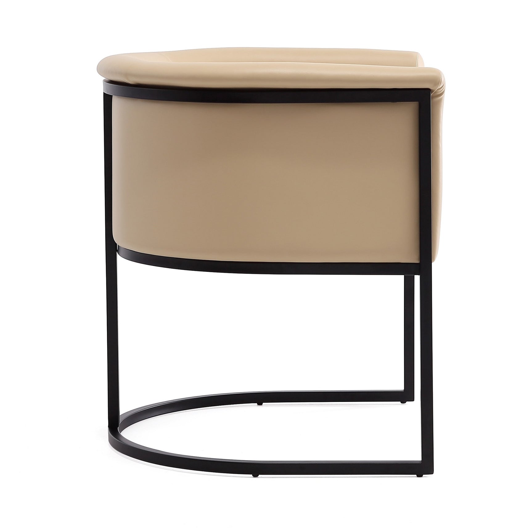 Cosmopolitan Dining Chair in Tan and Black - Ornate Home