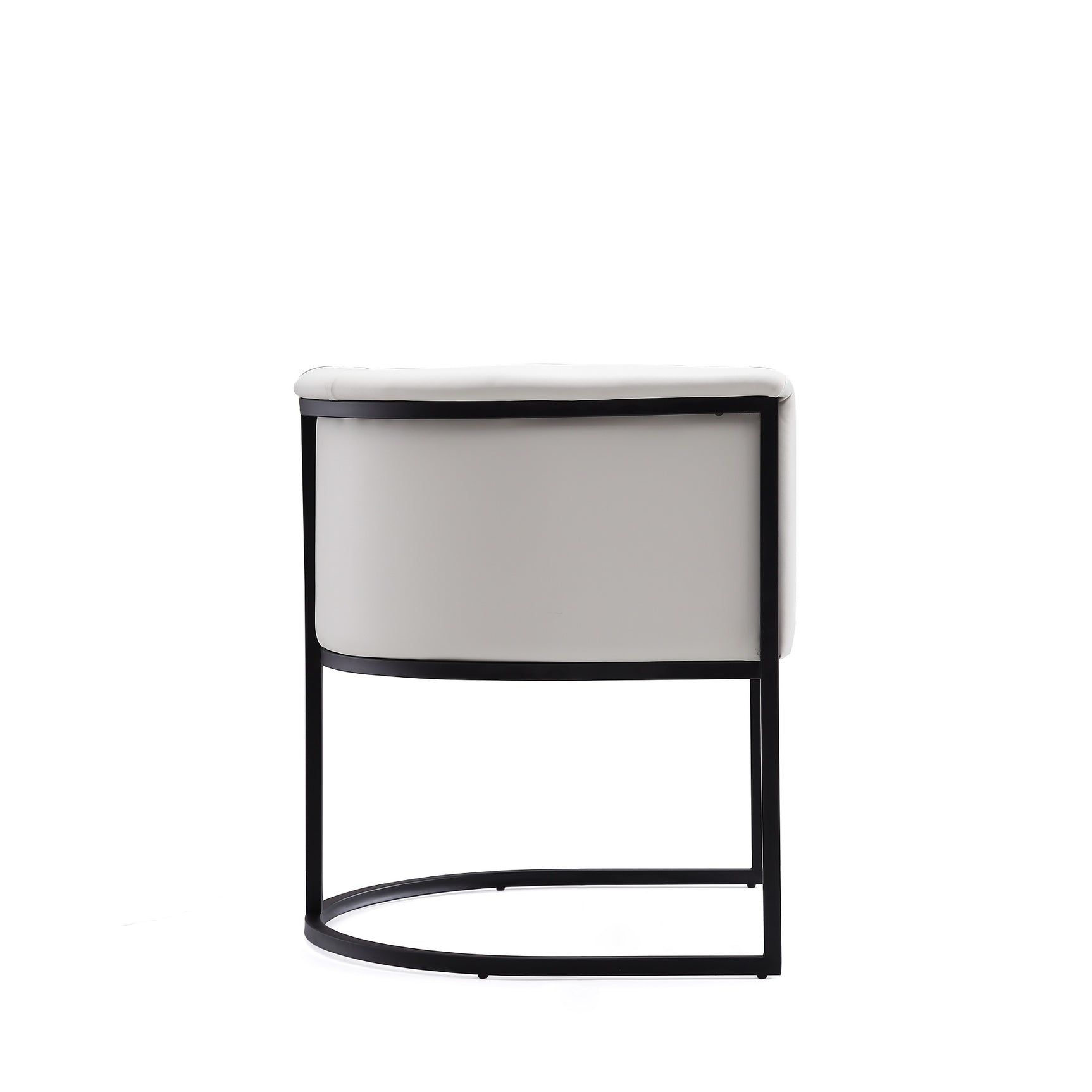 Cosmopolitan Dining Chair in White and Black (set of 2) - Ornate Home