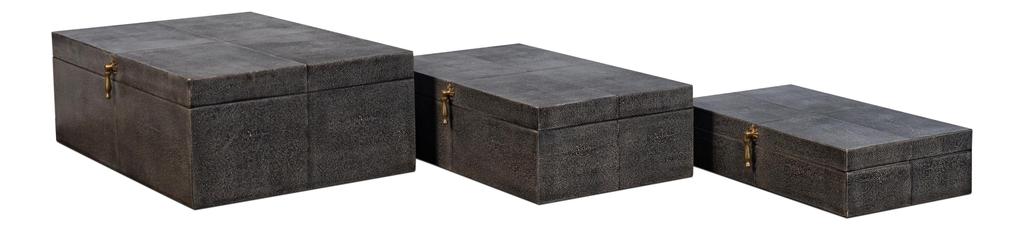 Cosmos Black Nesting Boxes (Set of 3) - Ornate Home
