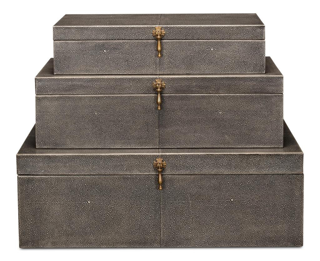 Cosmos Black Nesting Boxes (Set of 3) - Ornate Home