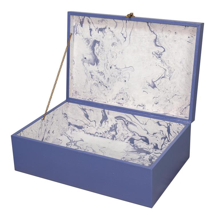 Cosmos Blue Nesting Boxes (Set of 3) - Ornate Home
