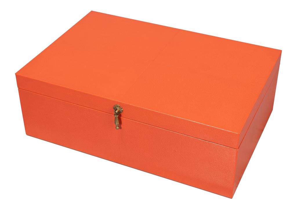 Cosmos Orange Nesting Boxes (Set of 3) - Ornate Home
