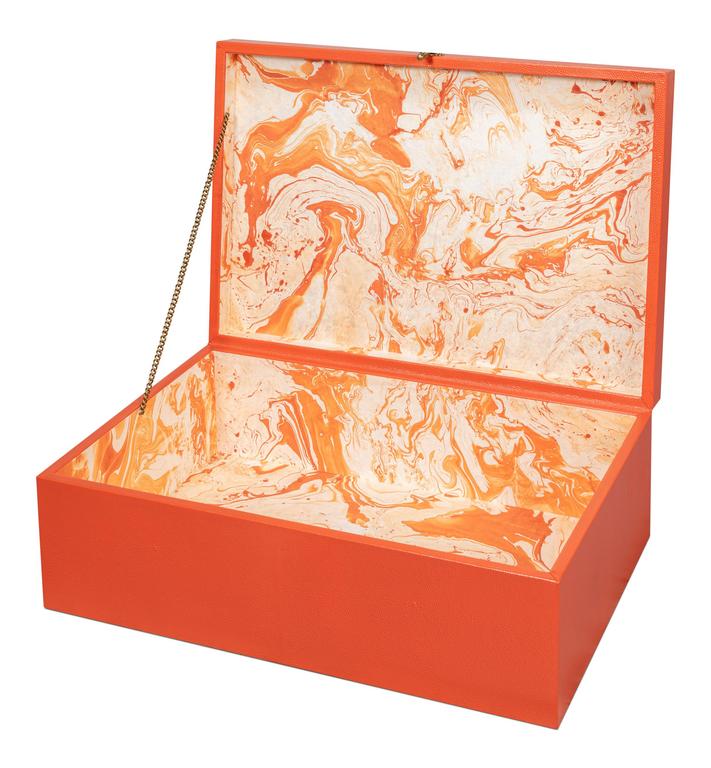 Cosmos Orange Nesting Boxes (Set of 3) - Ornate Home