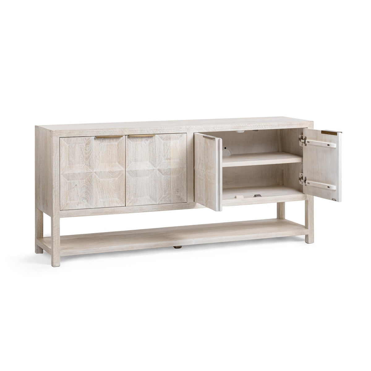 Costa Cream 4-Door Cabinet