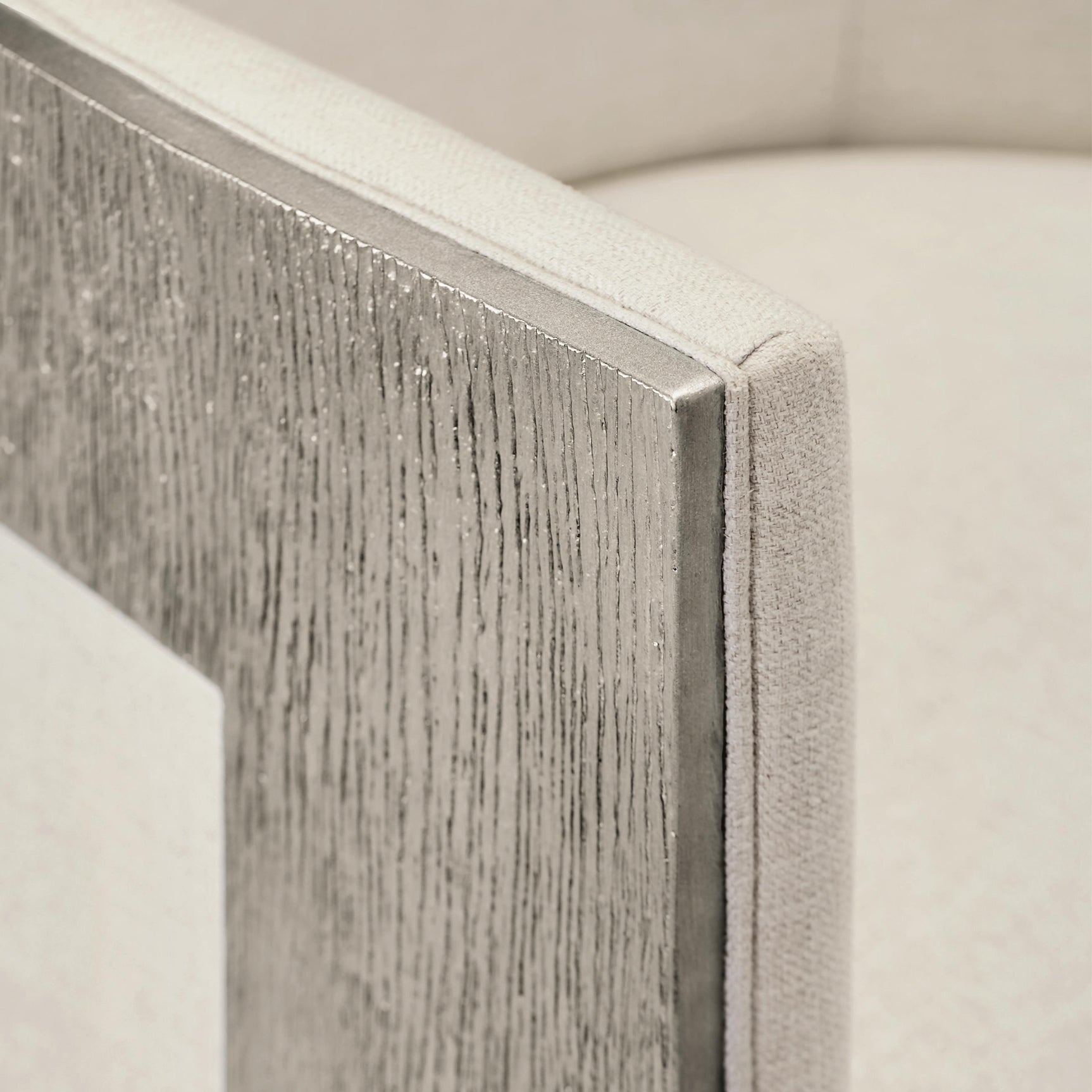 Cosway White/Cream Fabric Chair - Ornate Home