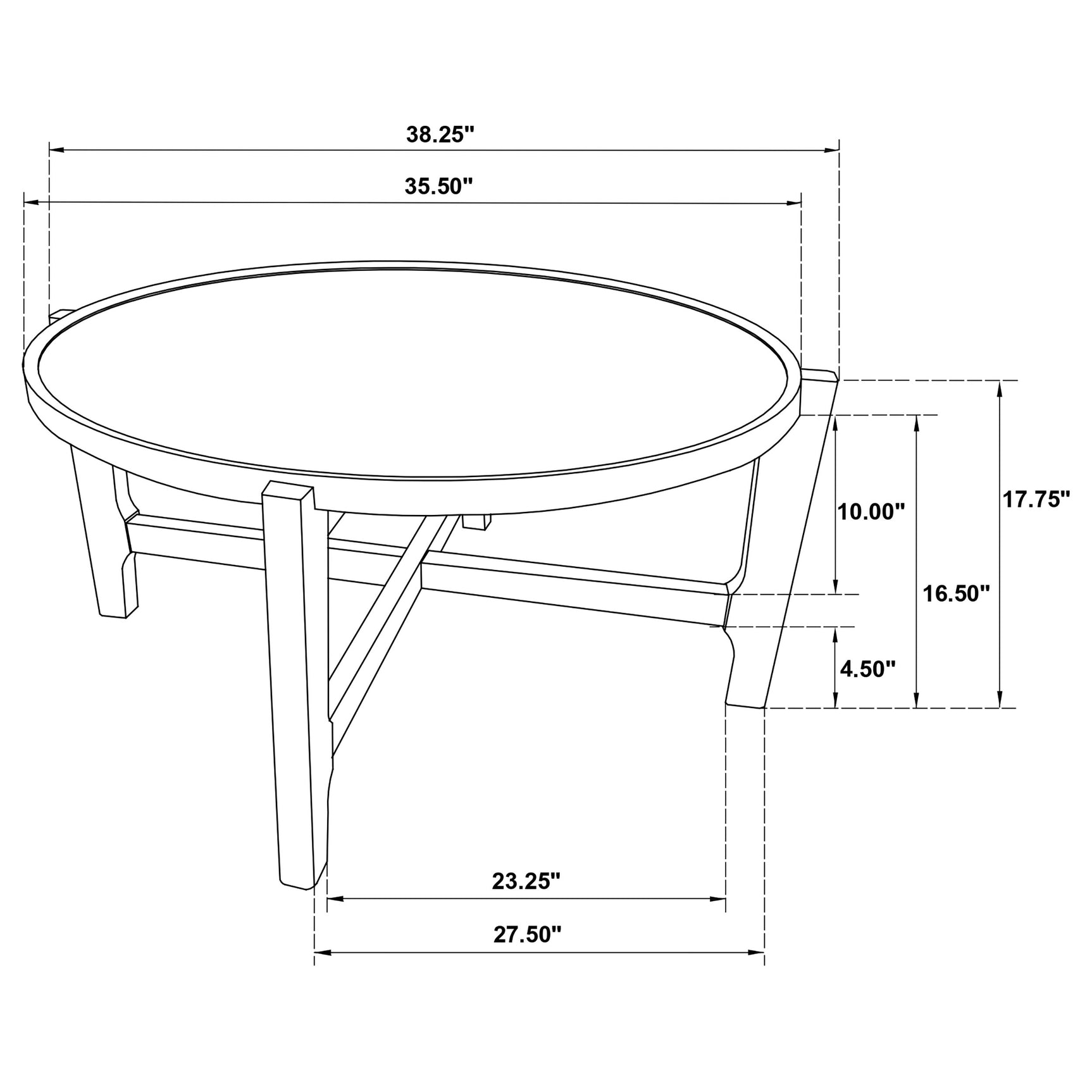 Cota Dark Brown Coffee Table - Ornate Home