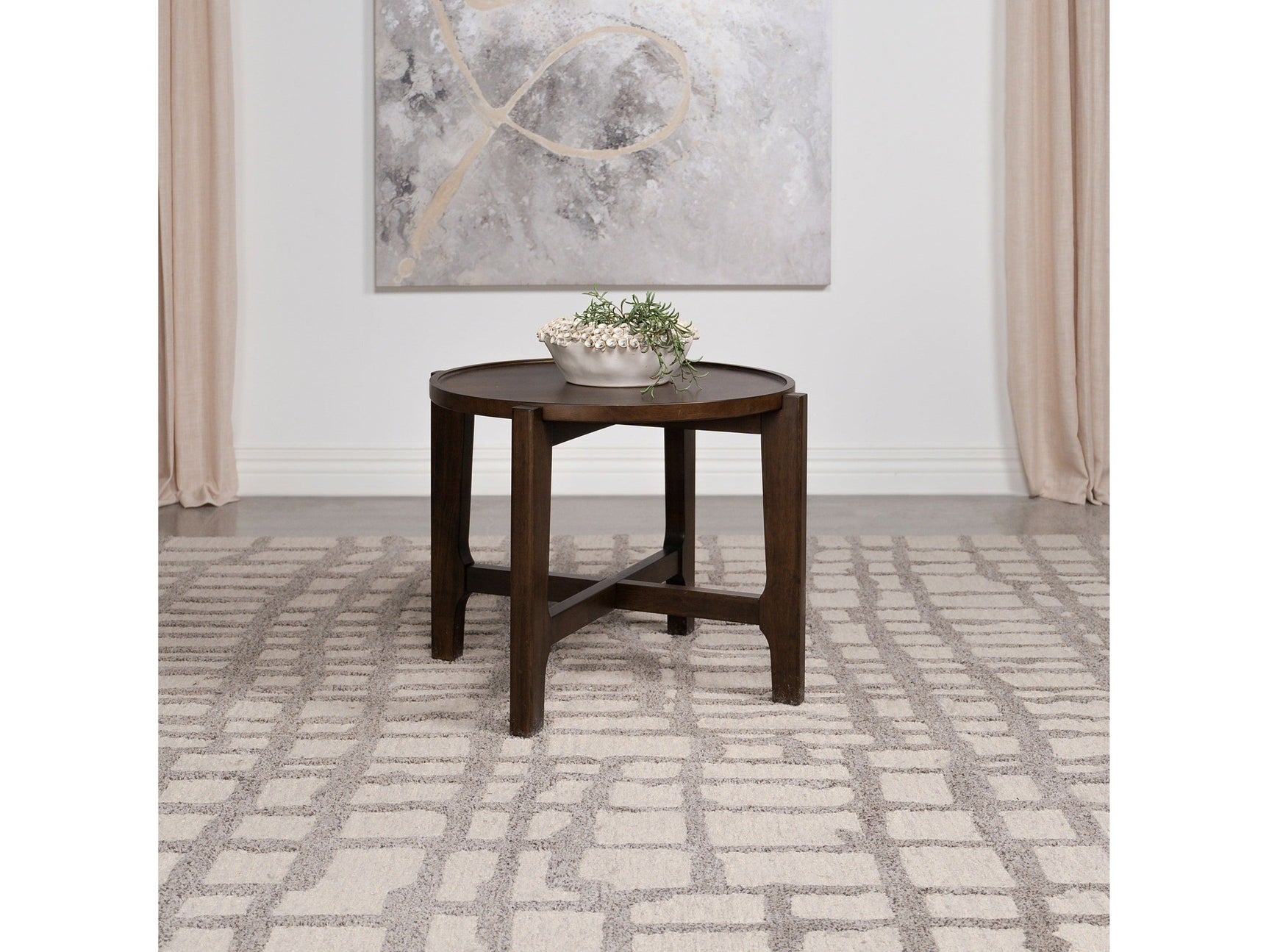 Cota Dark Brown End Table - Ornate Home