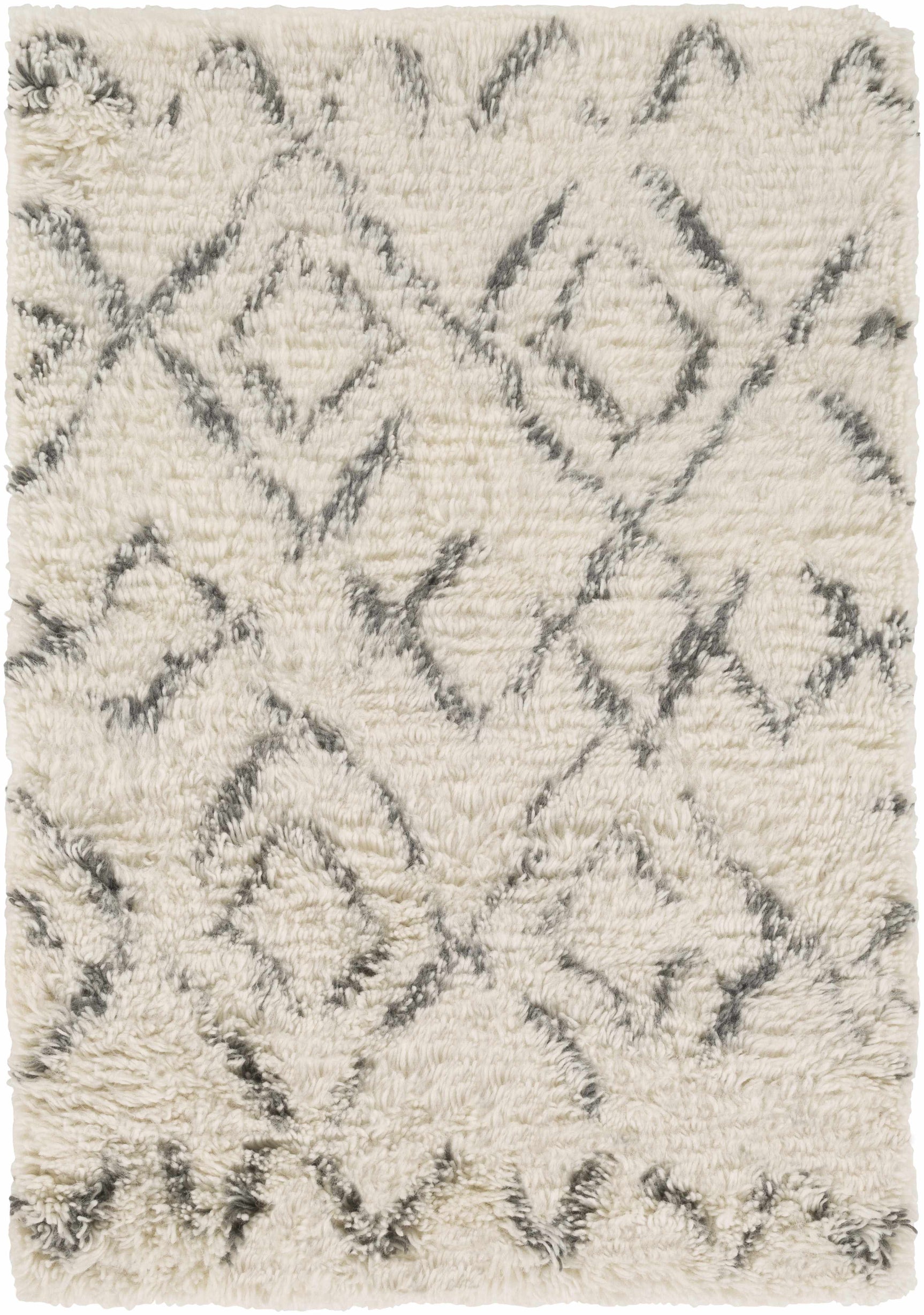 Cotgrave 2x3 Cream Trellis Small Wool Rug - Clearance - Ornate Home