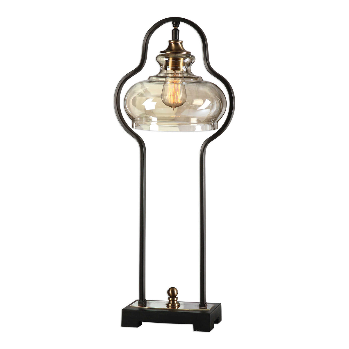 Cotulla Aged Black Desk Lamp - Ornate Home