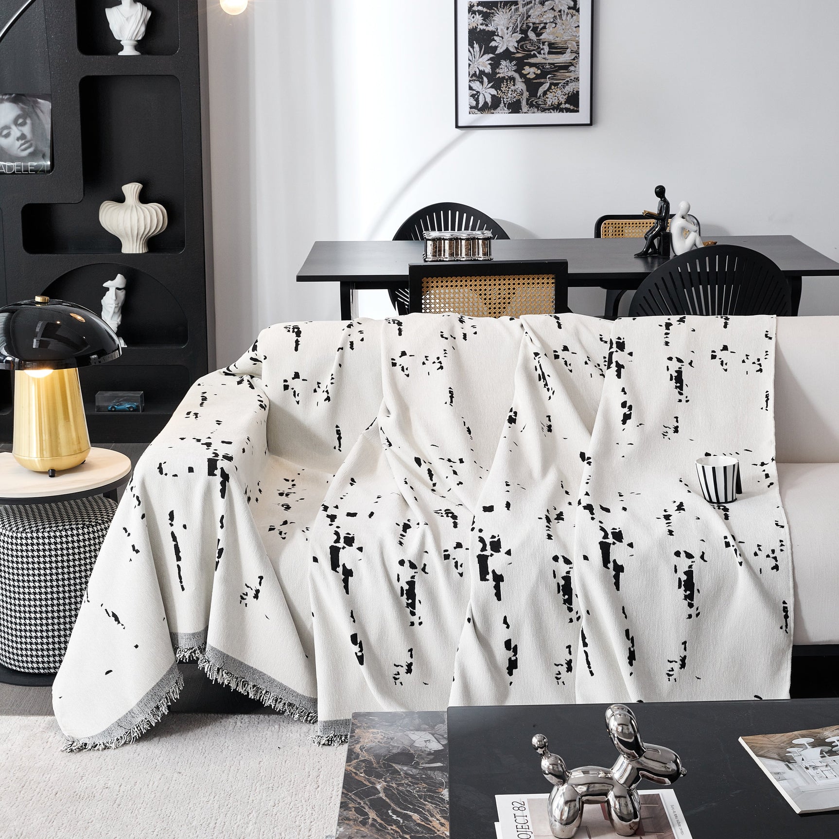 Couch Cover Reversible Chenille Sofa Slipcover for Sectional Multi-Use Decorative Couch Protector - Ornate Home