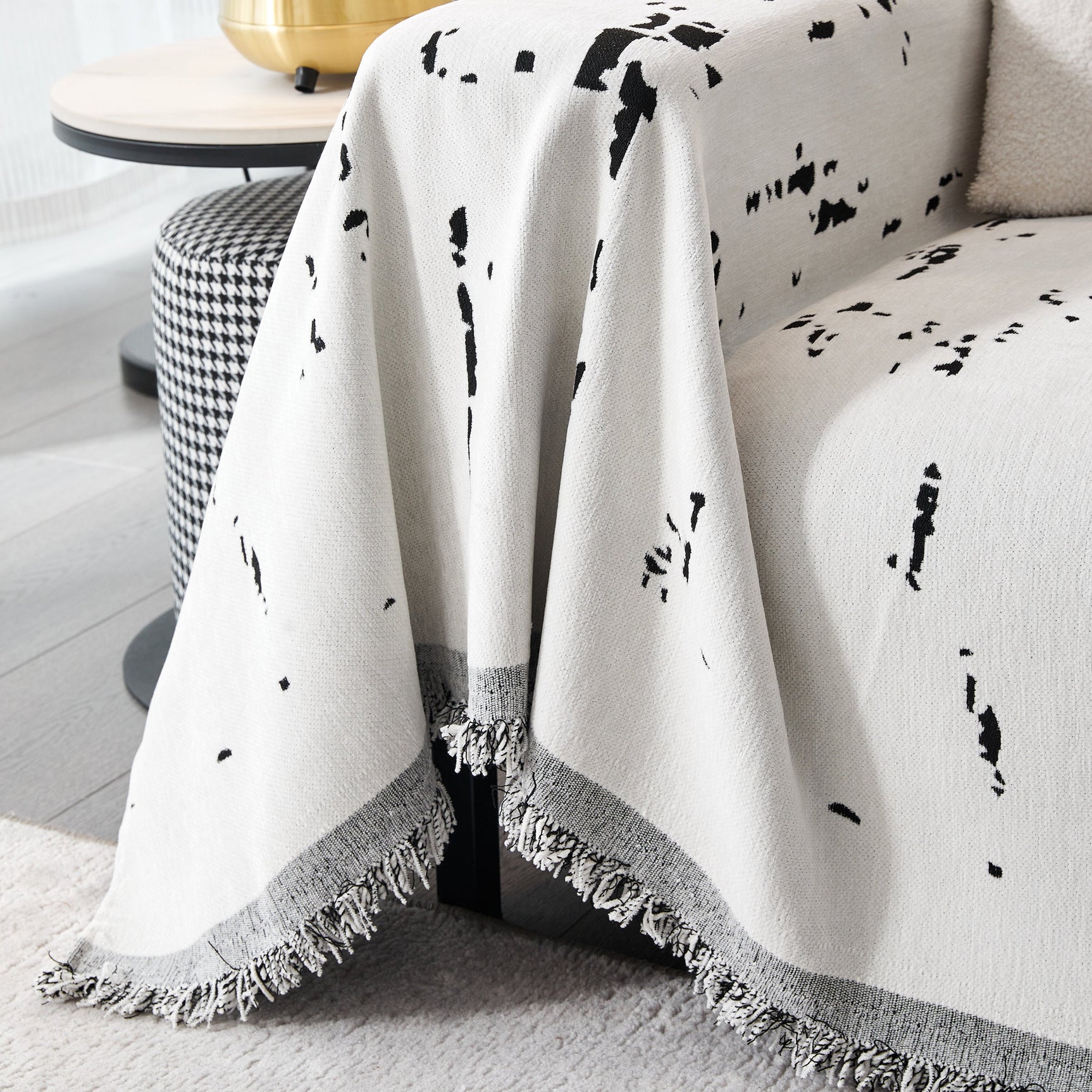Couch Cover Reversible Chenille Sofa Slipcover for Sectional Multi-Use Decorative Couch Protector - Ornate Home