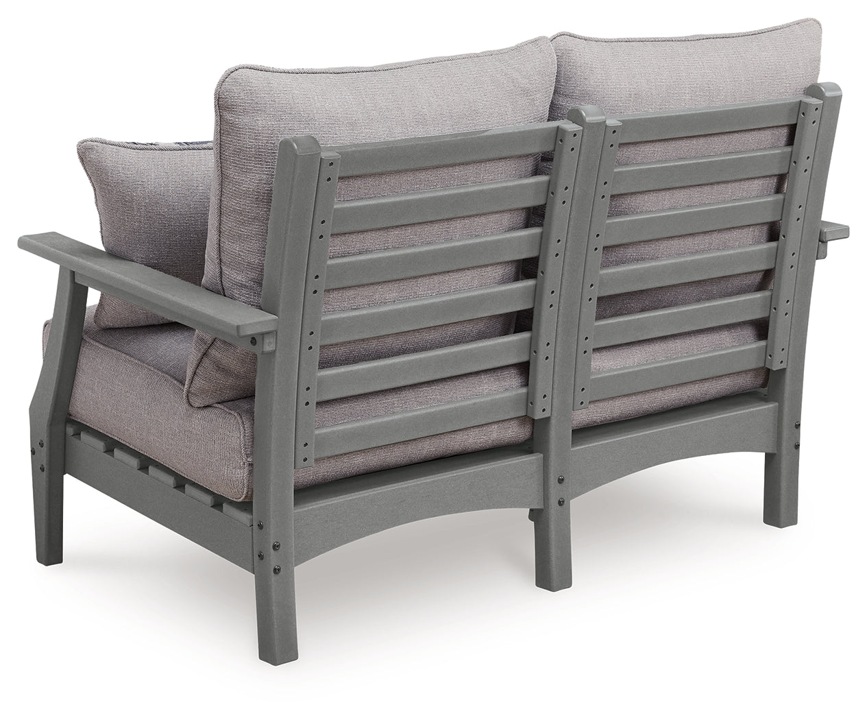 Cove Beach Gray Loveseat w/Cushion - Ornate Home