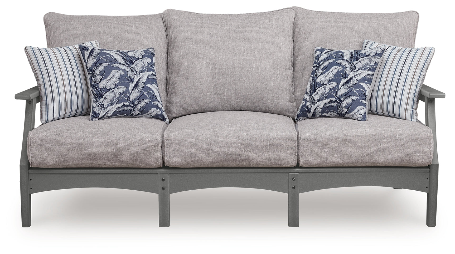 Cove Beach Gray Sofa with Cushion - Ornate Home