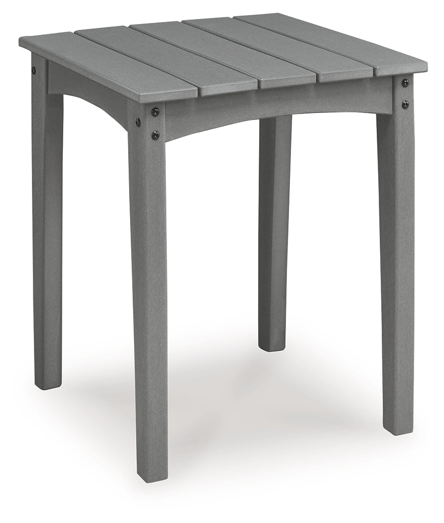 Cove Beach Gray Square End Table - Ornate Home