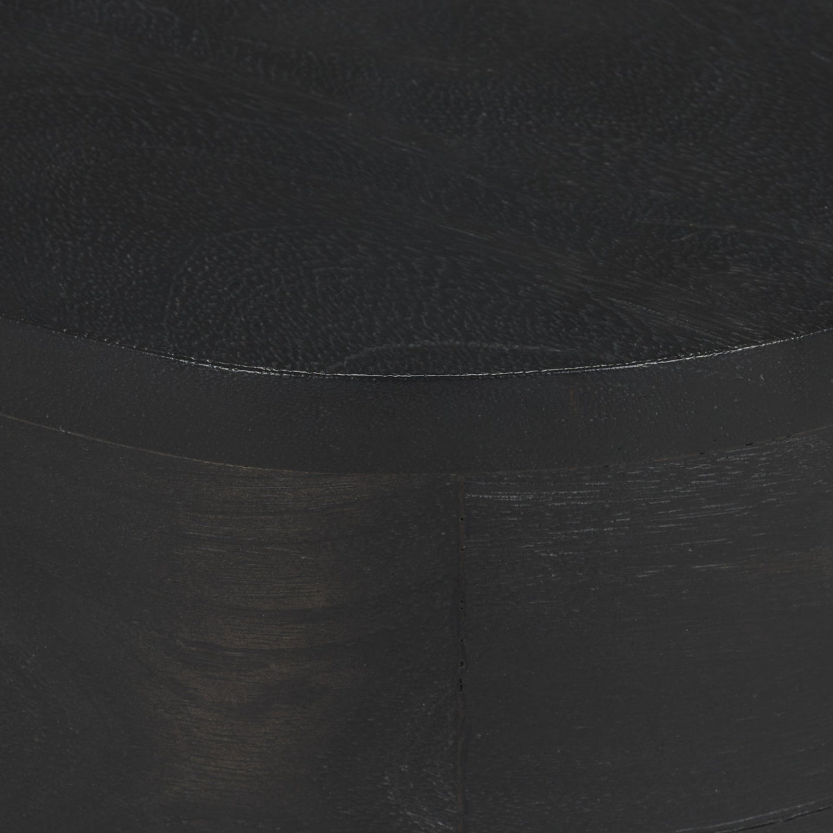 Cove Dark Brown Sculptural Open Side Table
