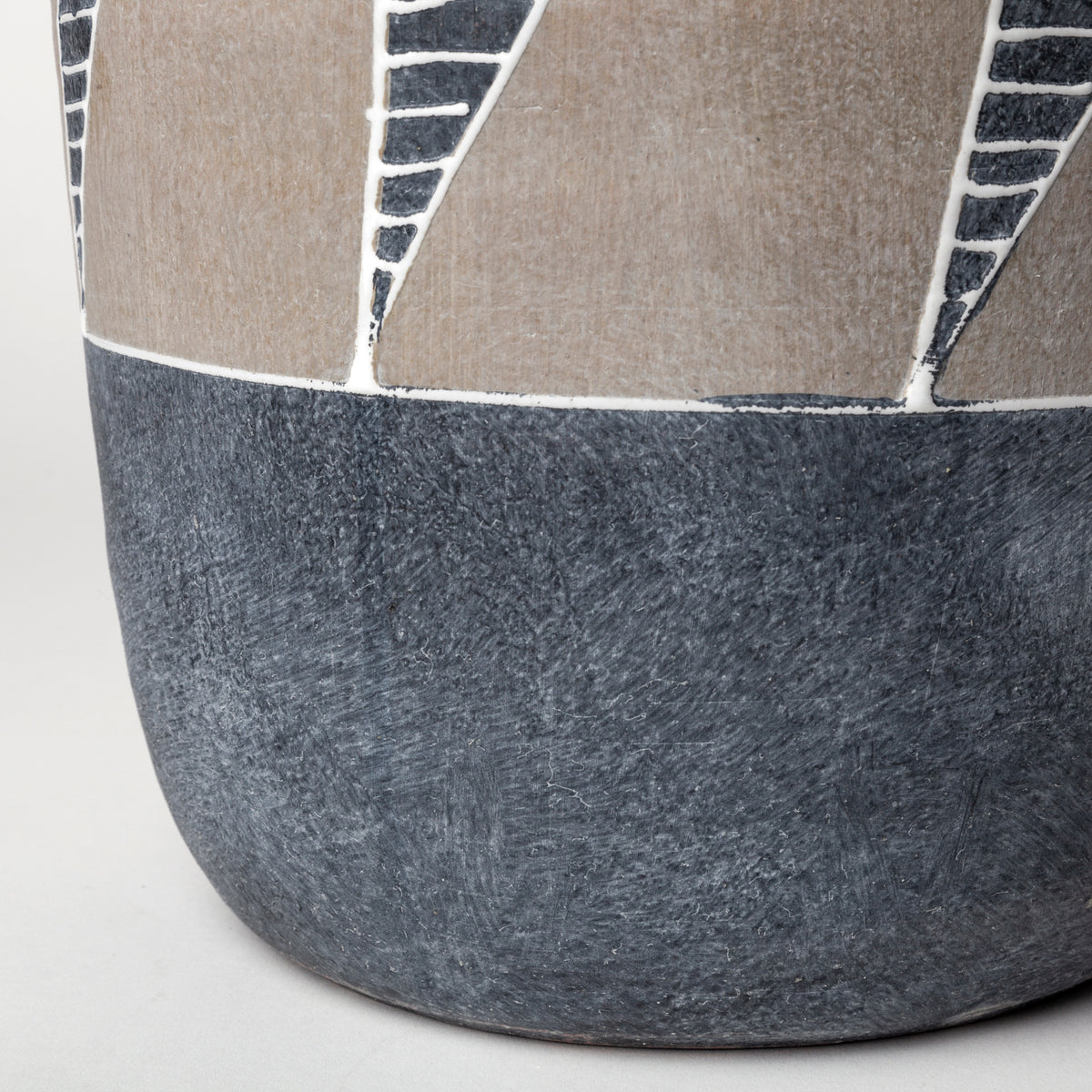 Cove Gray/Brown Ceramic Vase