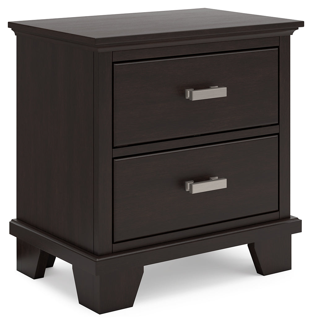 Covetown Dark Brown Queen Panel Bedroom Set with Nightstand (Online Special Price) - Ornate Home