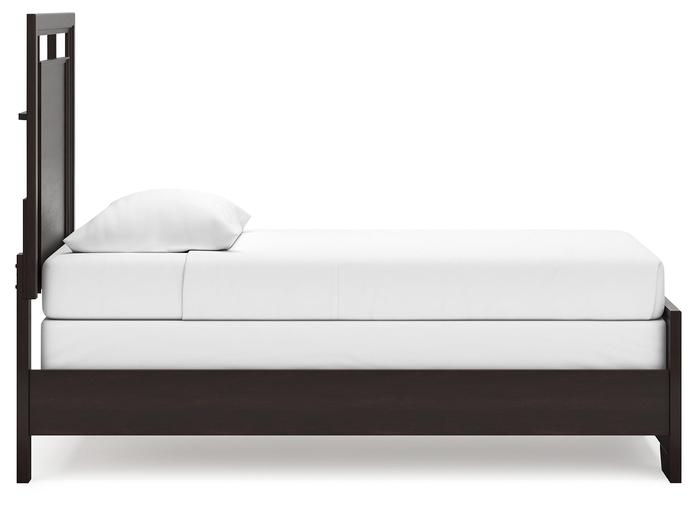 Covetown Dark Brown Twin Panel Bed (Online Special Price) - Ornate Home