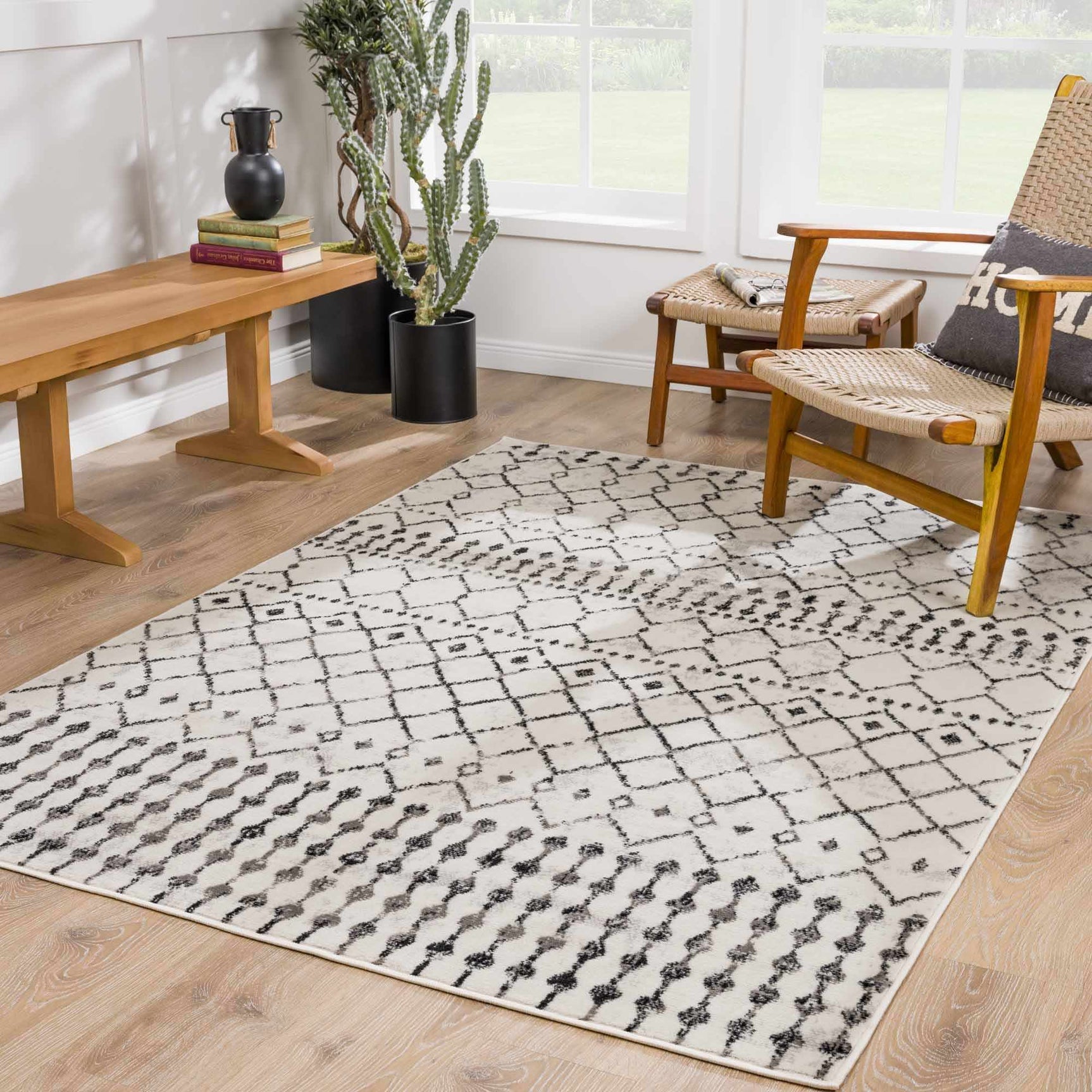 Cowplain Scandi Trellis Area Carpet - Ornate Home