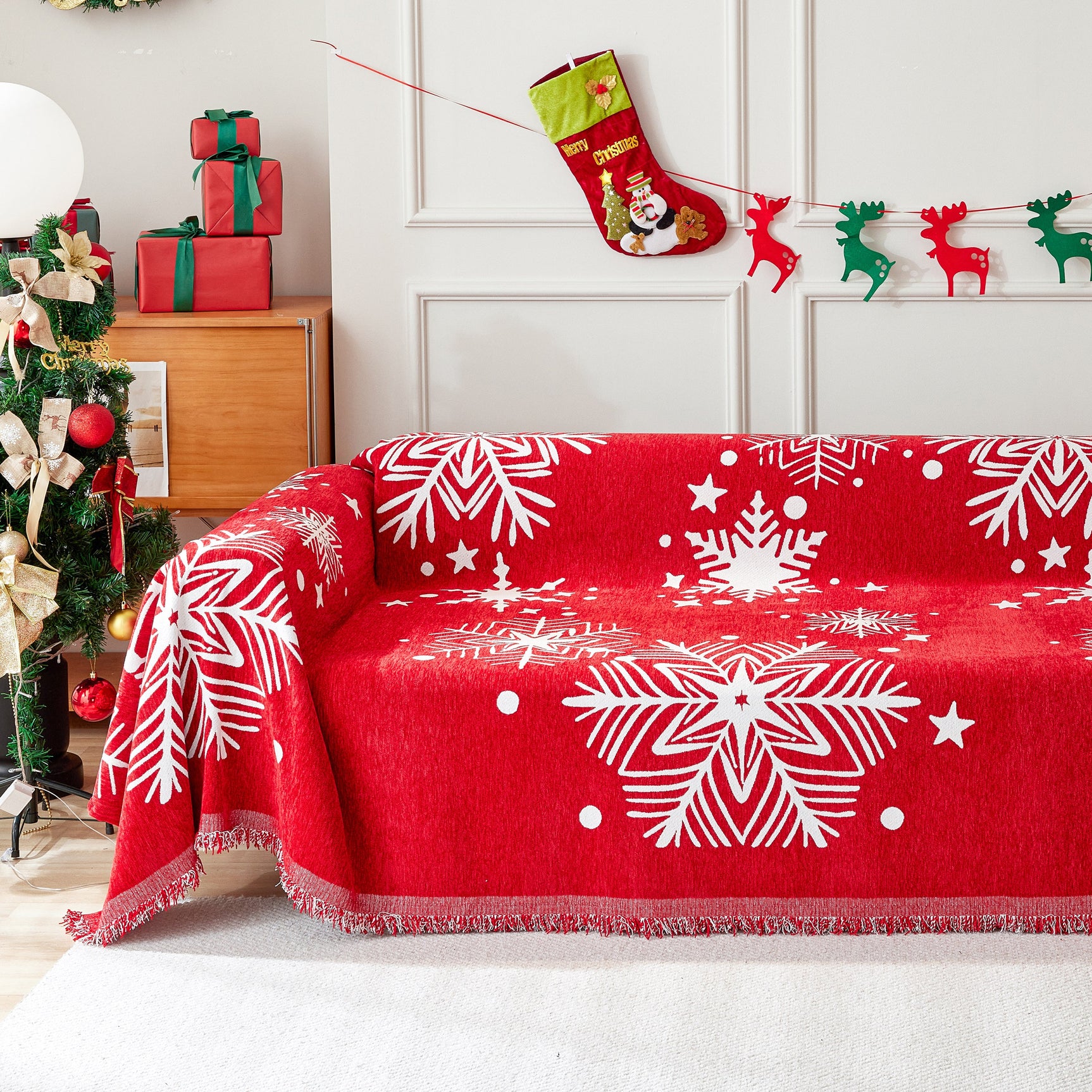Cozy Chenille Couch Cover Blanket, Non Slip Sofa Cover, Furniture Covers for Pets - Ornate Home