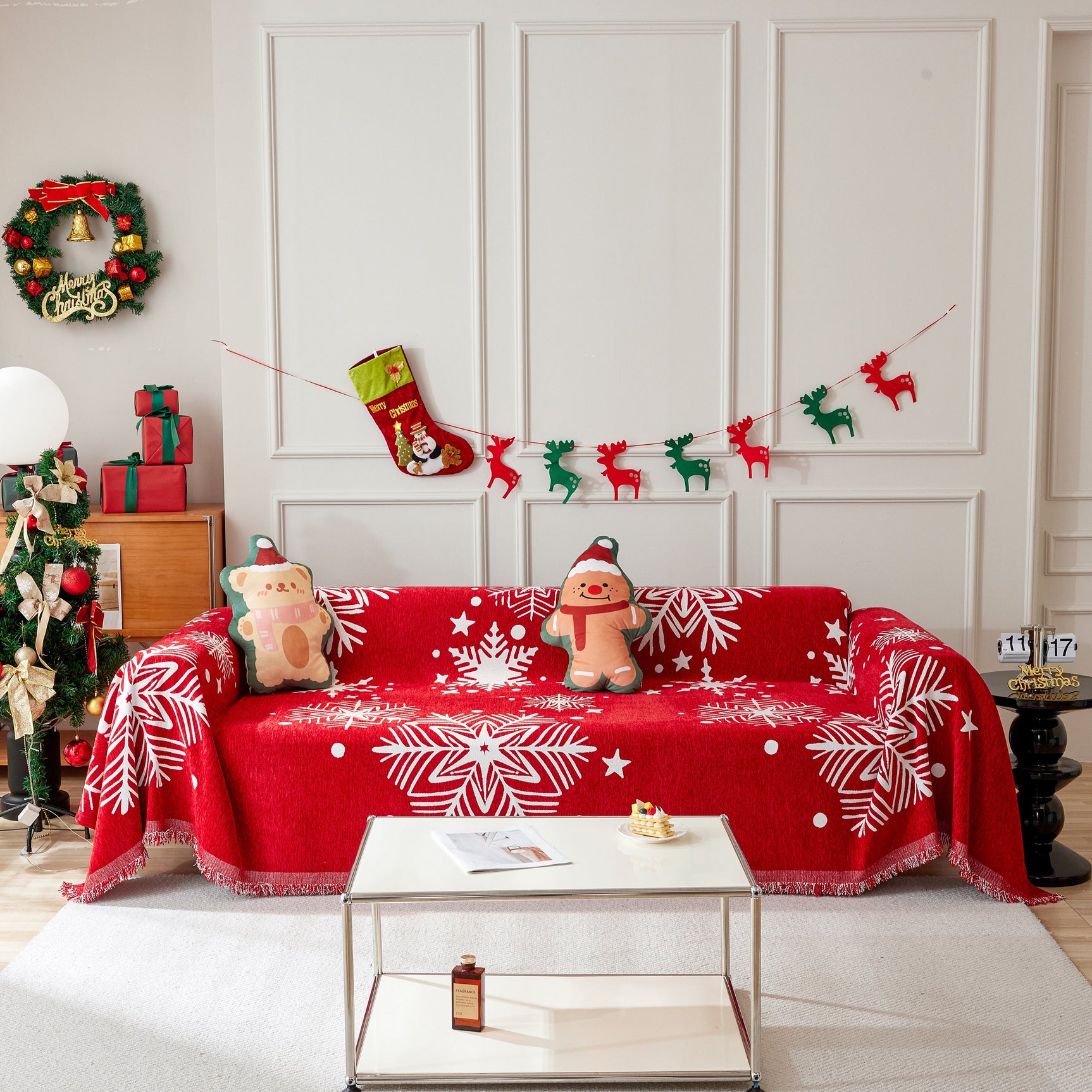 Cozy Chenille Couch Cover Blanket, Non Slip Sofa Cover, Furniture Covers for Pets - Ornate Home