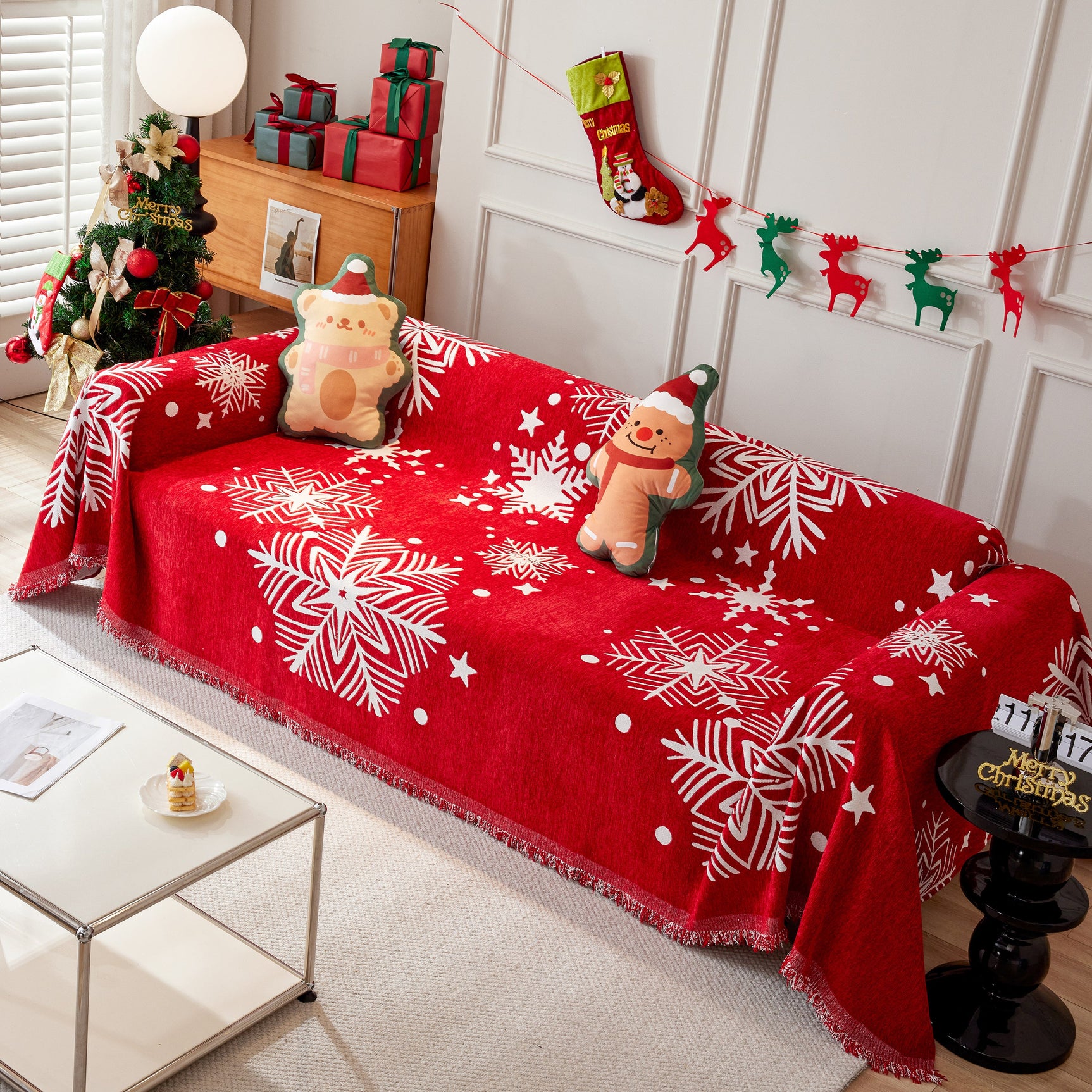 Cozy Chenille Couch Cover Blanket, Non Slip Sofa Cover, Furniture Covers for Pets - Ornate Home