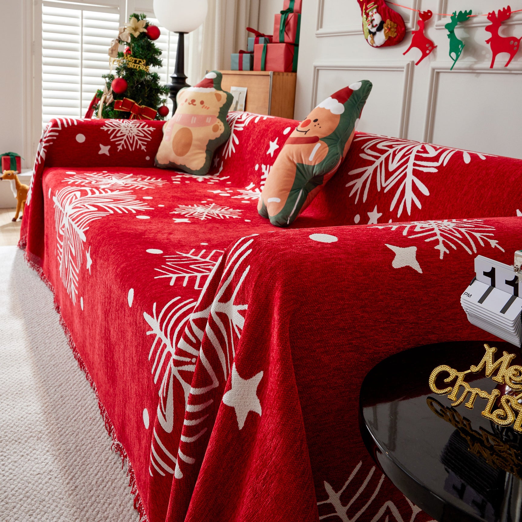 Cozy Chenille Couch Cover Blanket, Non Slip Sofa Cover, Furniture Covers for Pets - Ornate Home