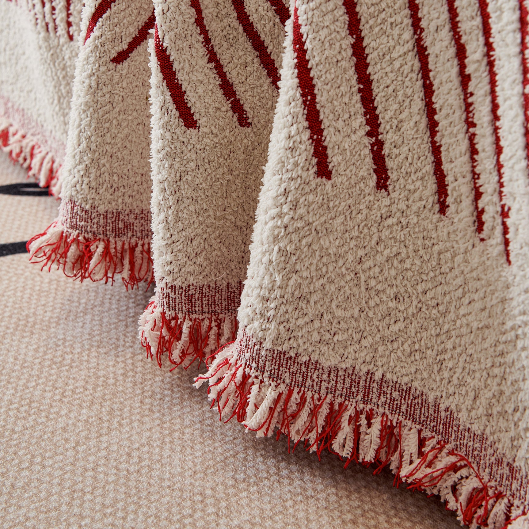 Cozy Striped Sofa Throw Blanket L Shaped Sectional Couch Covers Luxury Throws for Sofas - Ornate Home